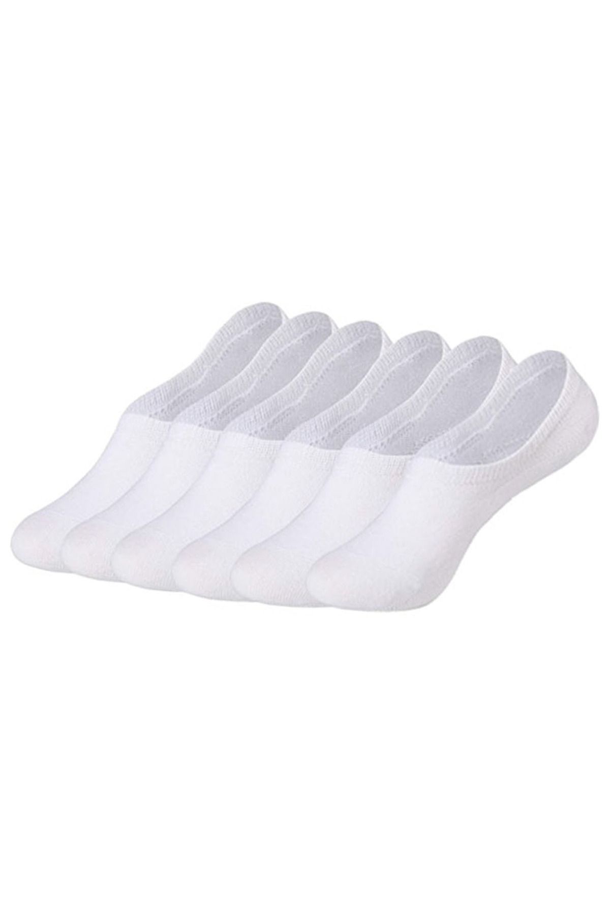 Butik 6'lı Görünmez Sneaker Çorap Beyaz