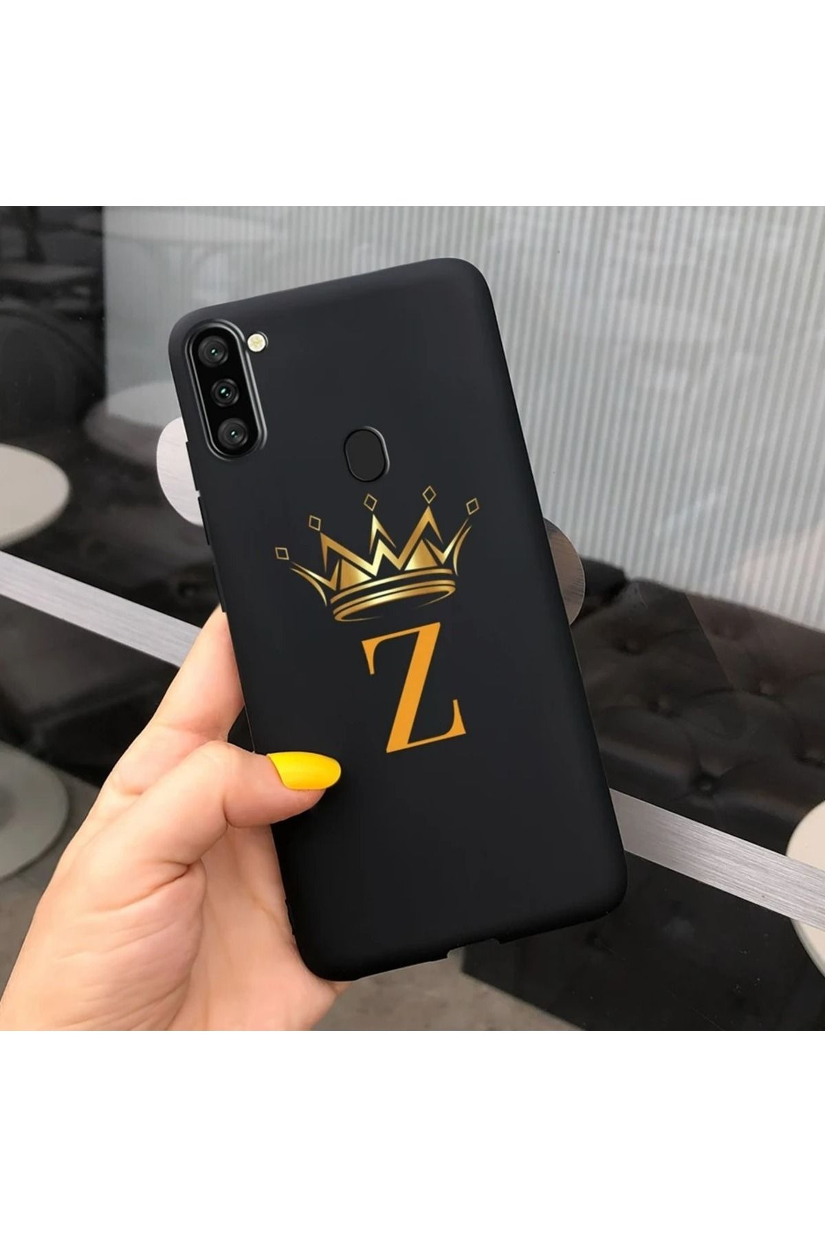 Rotaks Samsung Galaxy A11 - Galaxy M11 Uyumlu Kılıf Silikon Esnek İsme Özel Baskılı Harf