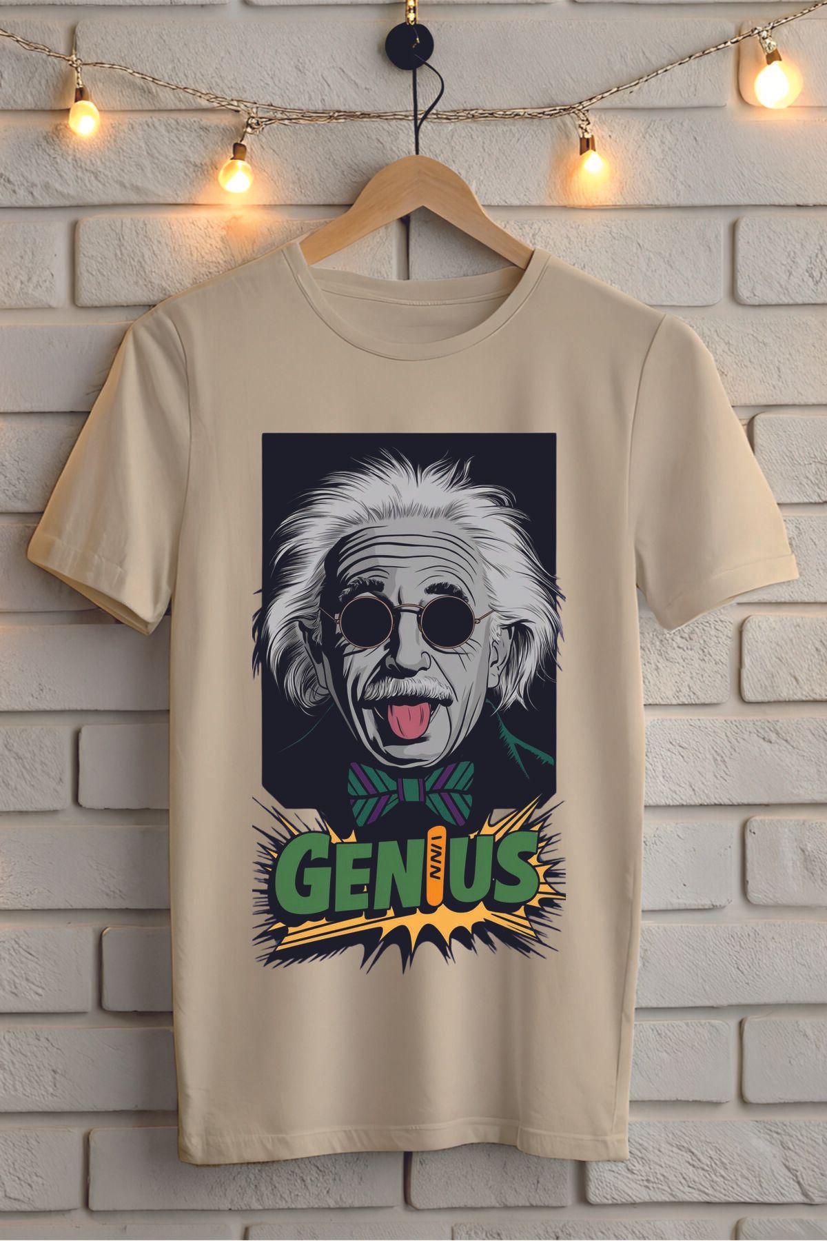 ModaSphere GENIUS Baskılı Unisex Tişört