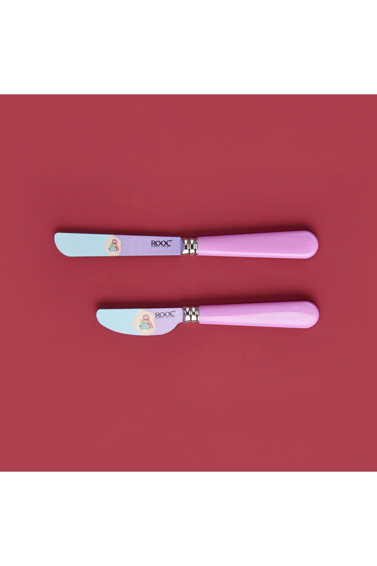 Rooc 2'li Kahvaltı Bıçağı Seti - Yeşil - 18 cm + 16 cm
