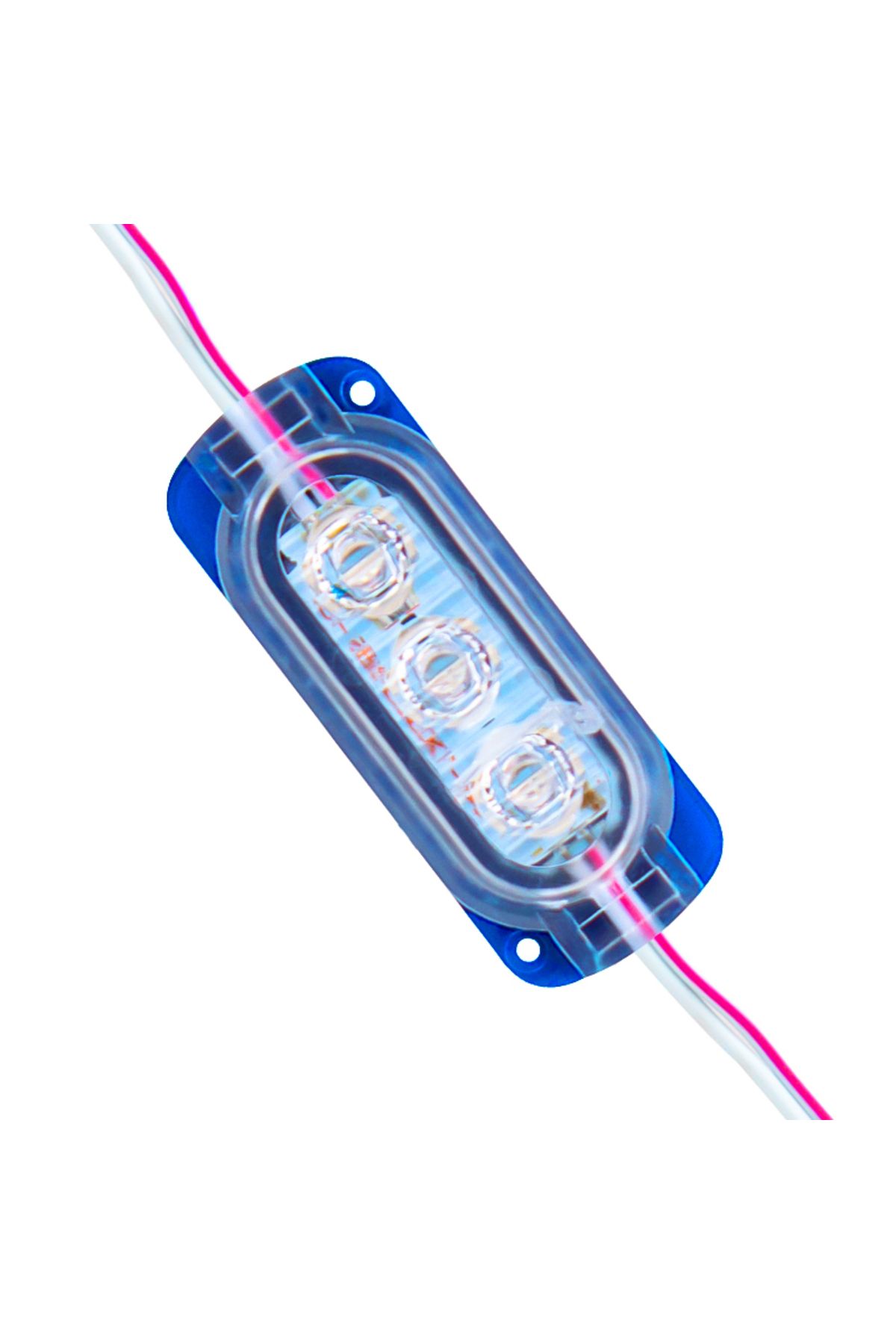 Vemora 12V 0.6W MAVİ 2835 65X25 MM IP65 120LM 160 DERECE MODÜL LED (5166)