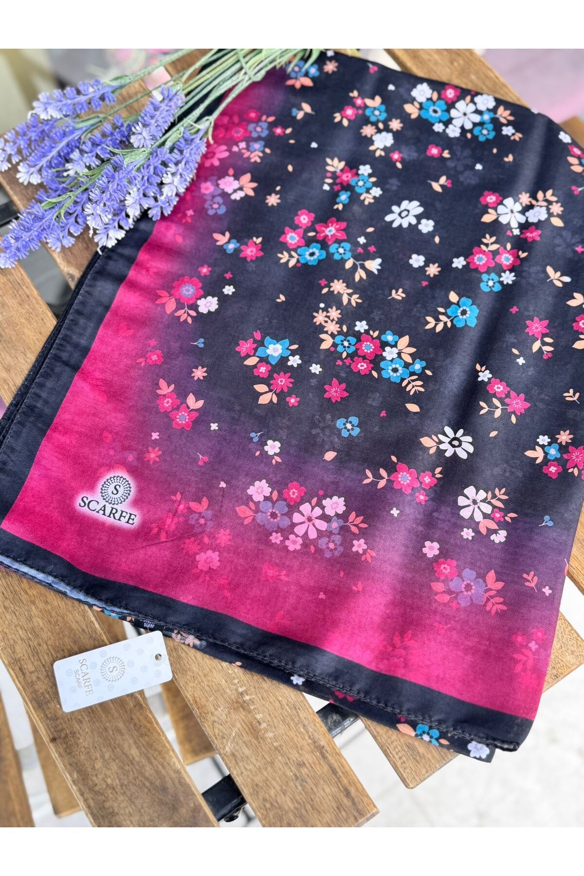 scarfe ÇİÇEK DESENLİ SOFT ŞAL