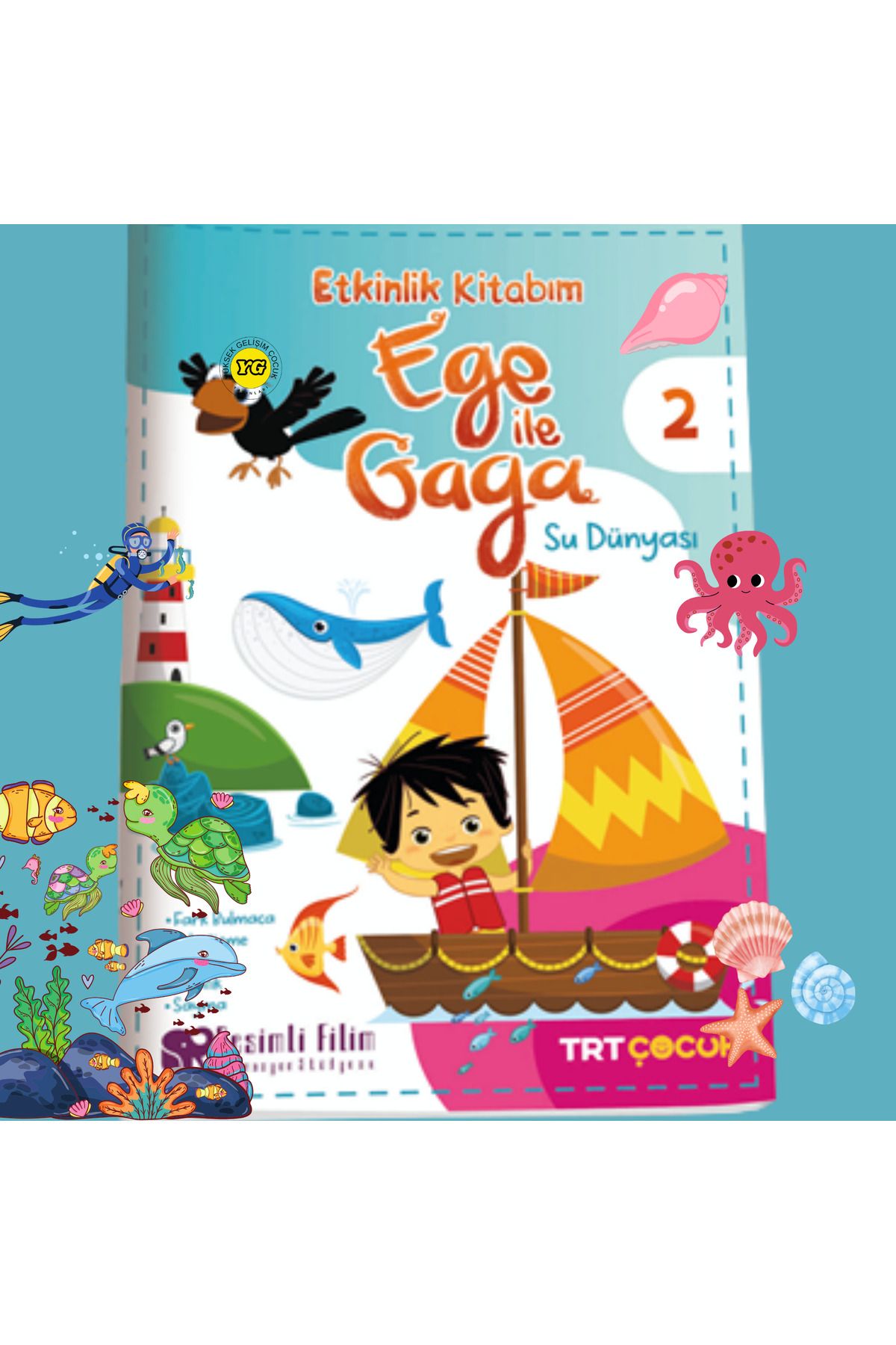 Burhan Yayınları EGE İLE GAGA ETKİNLİK KİTABIM 2 SU DÜNYASI