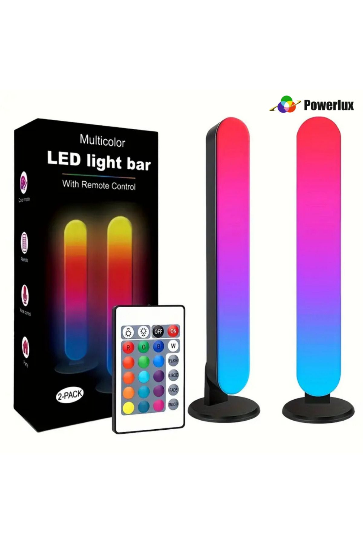 POWERLUX Akıllı RGBIC 2'Li Led Çubuk
