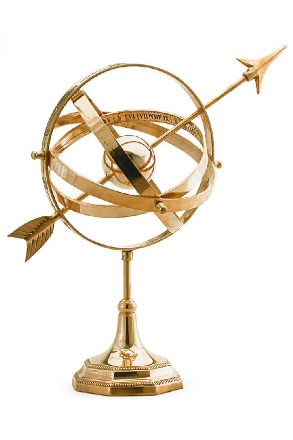 Pirinç DENİZCİLİK GRUBU-Marine Pirinç Aksesuar-ASTRONOMİK KÜRE-37*16*16 CM-JTTR30499
