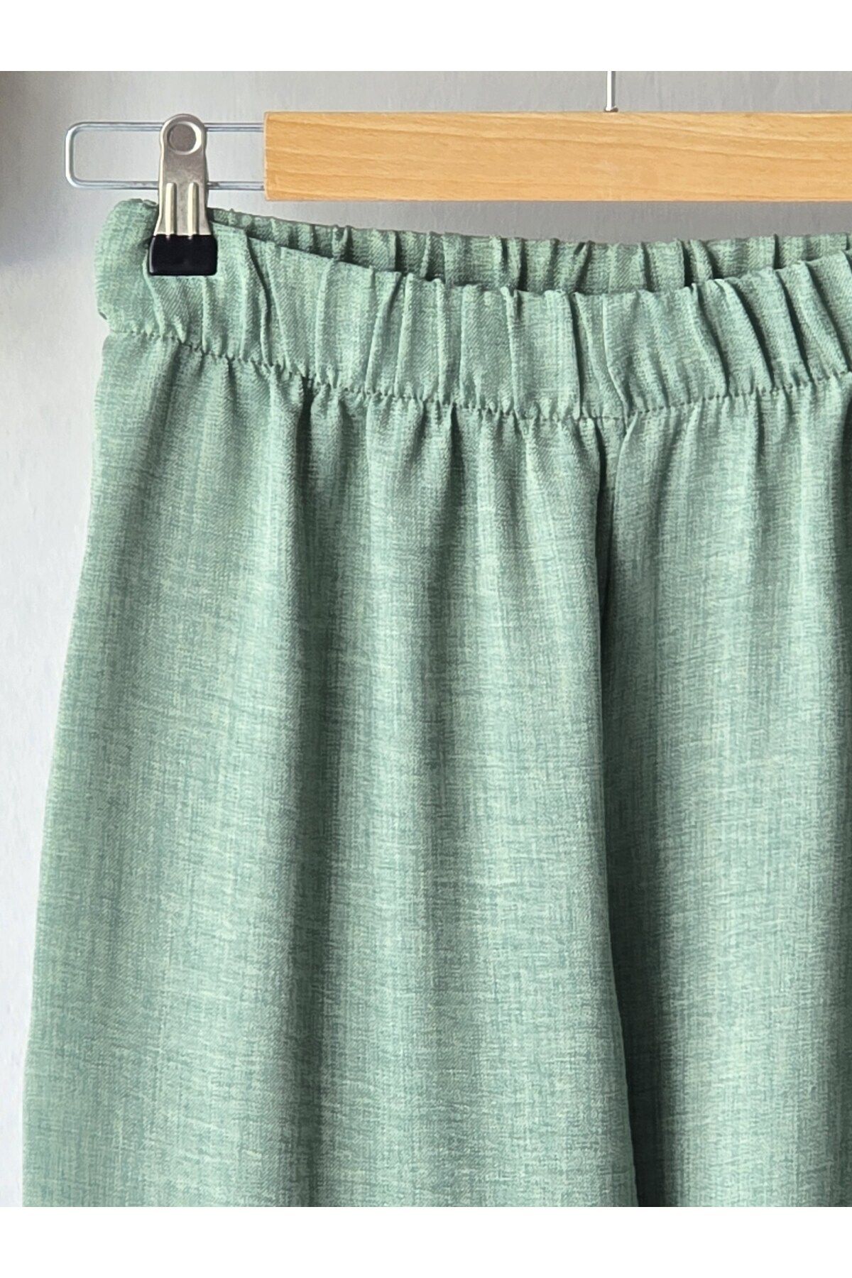 ENDAMIM-Linen Pants Large Size Comfortable Fit Without Pockets Elastic Waist 4