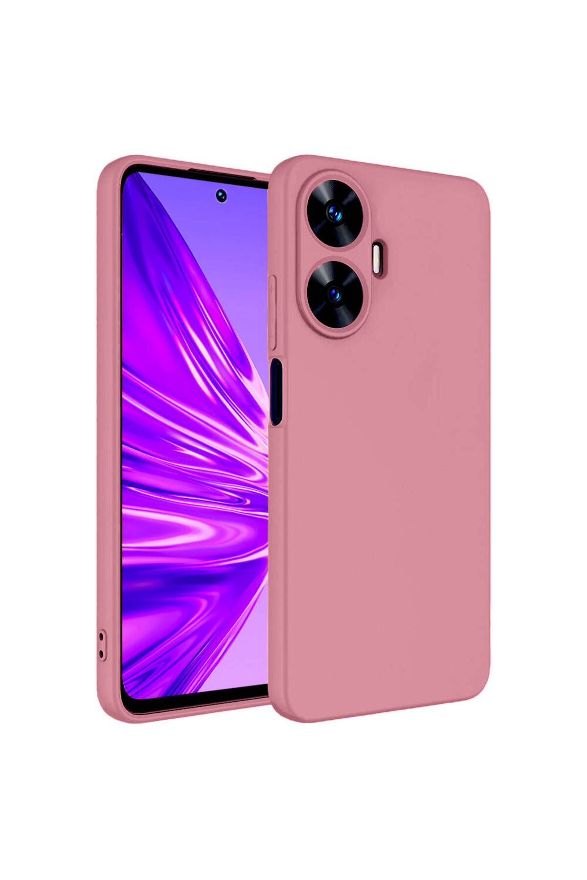 halkhouse Realme C55 Kılıf Renkli Esnek Kırılmaz Yüksek Koruma Silikon Marra Kapak
