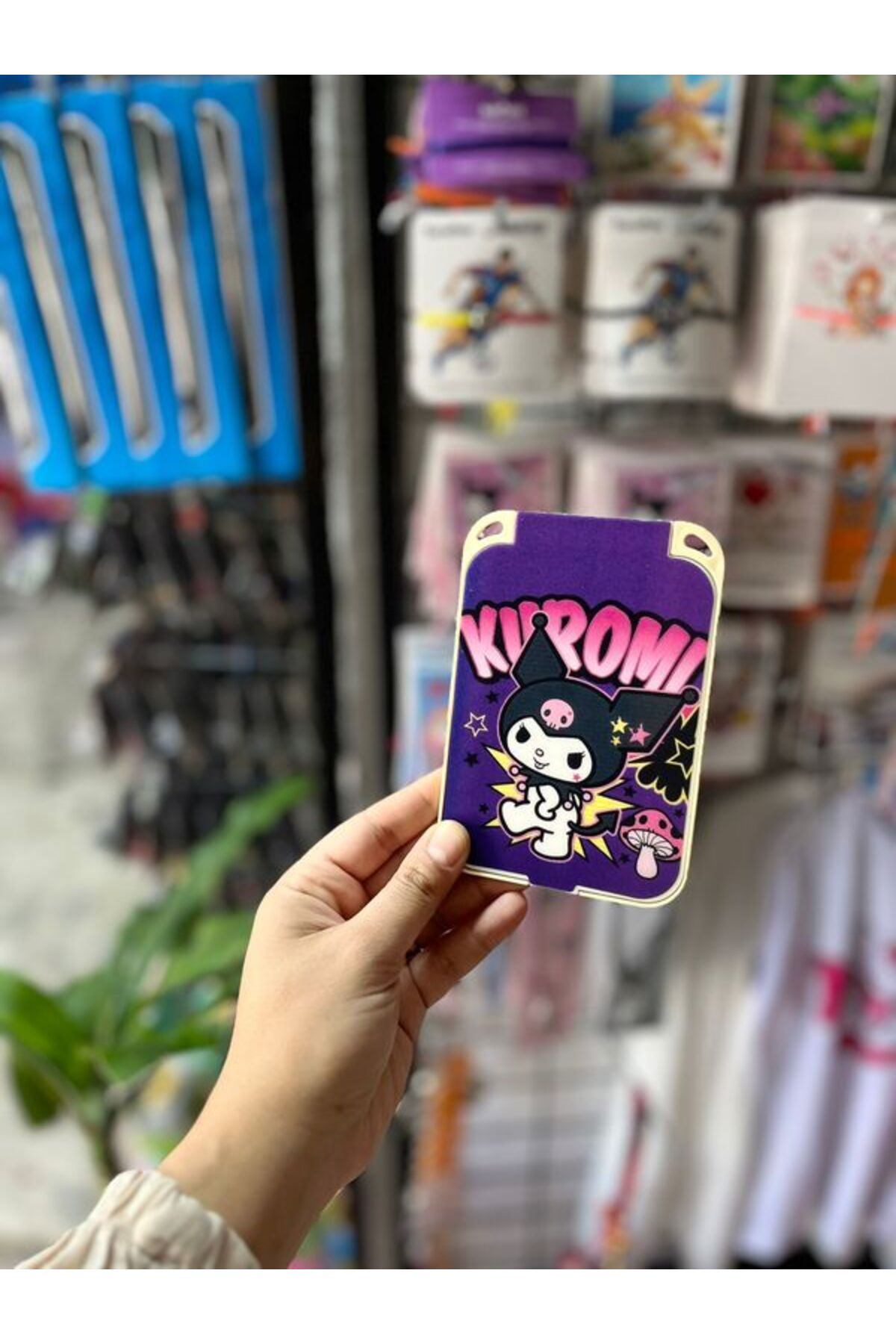 EyER Shoping Kuromi Taşınabilir Makyaj Aynası Çanta Aynası