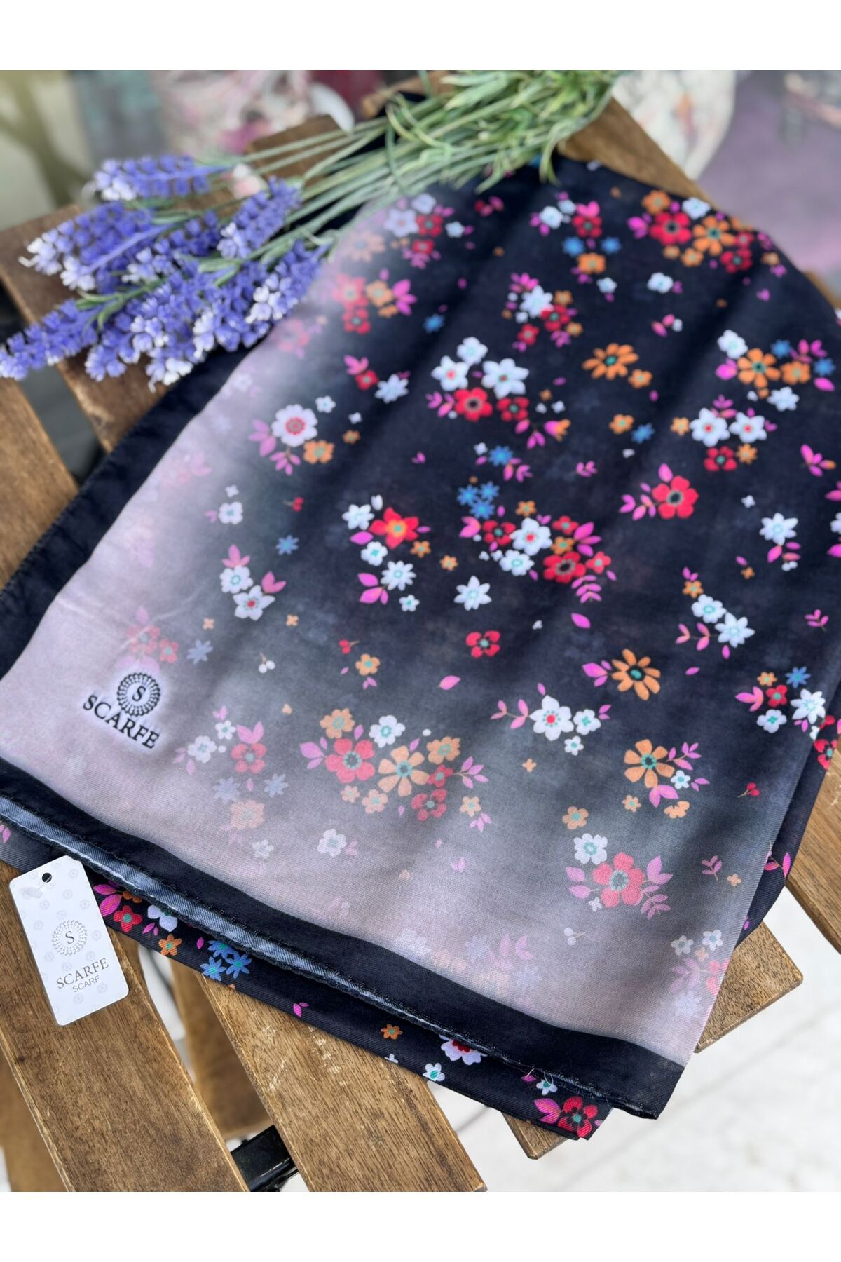 scarfe ÇİÇEK DESENLİ SOFT ŞAL