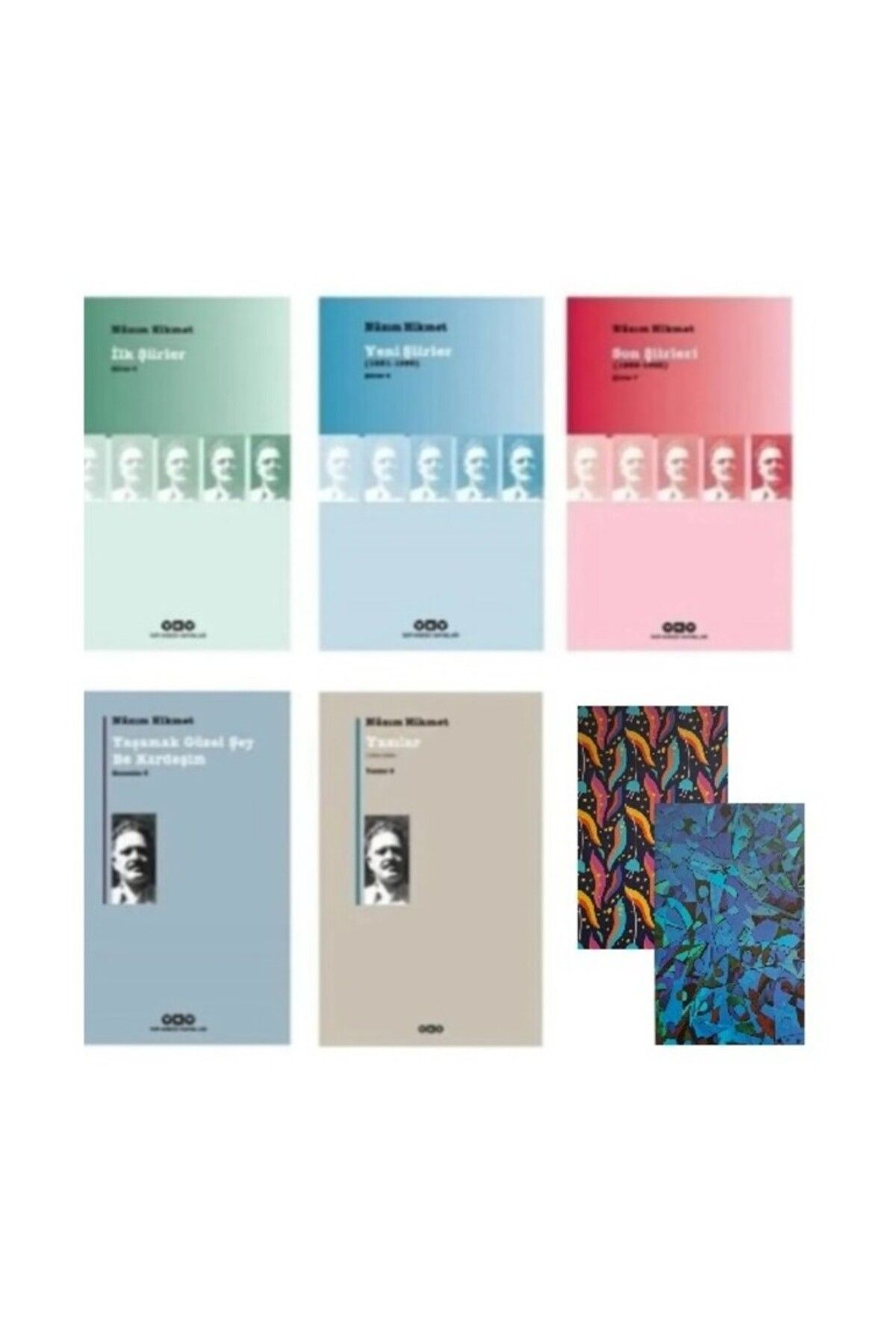 Yapı Kredi Yayınları Nazım Hikmet 5 Kitap Set 3 + 2 Not Defteri HEDİYE