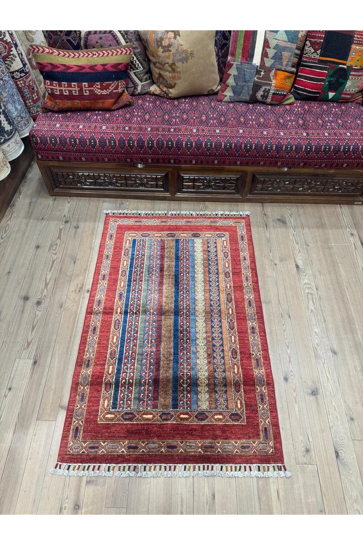 ŞİRVAN HALI EL DOKUMA AFGAN HALI - 125 x 83
