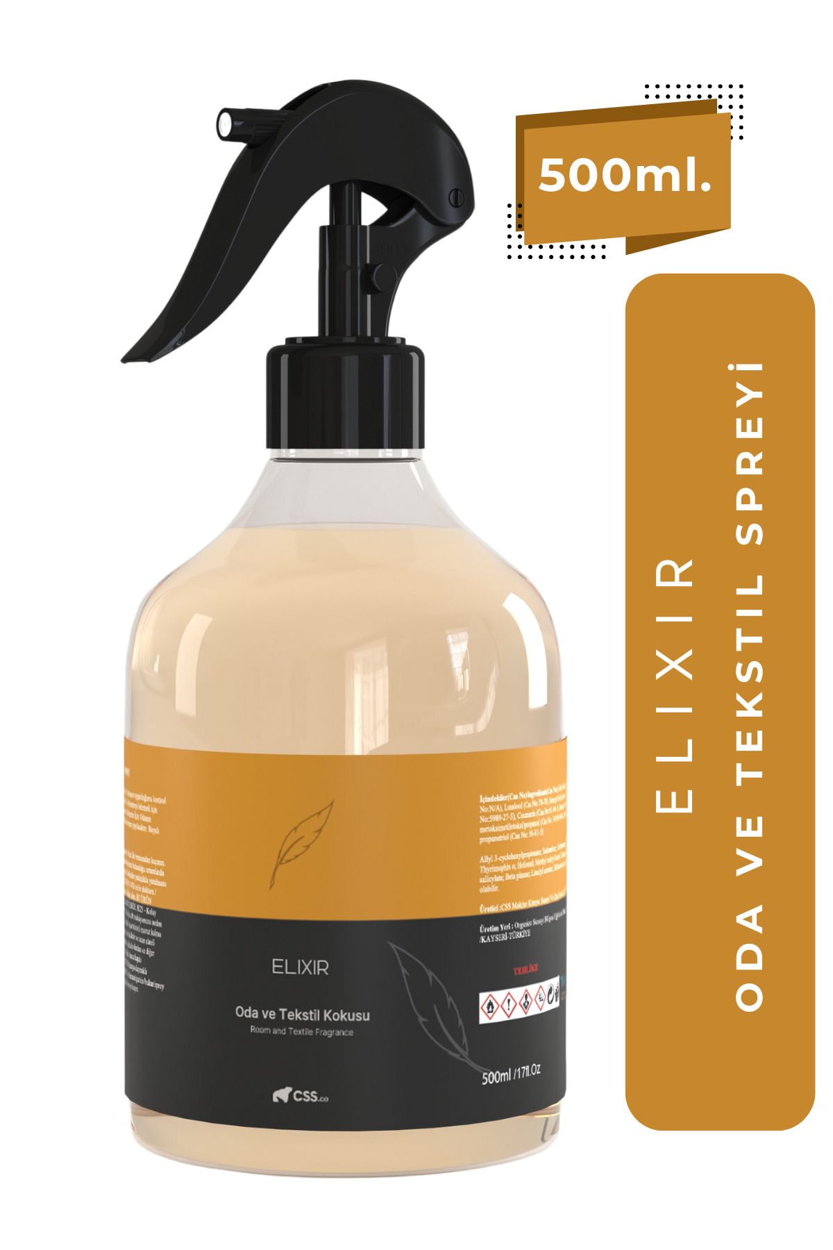 CSScompany 500ml. Oda ve Tekstil Spreyi | ELIXIR Oda ve Tekstil Spreyi
