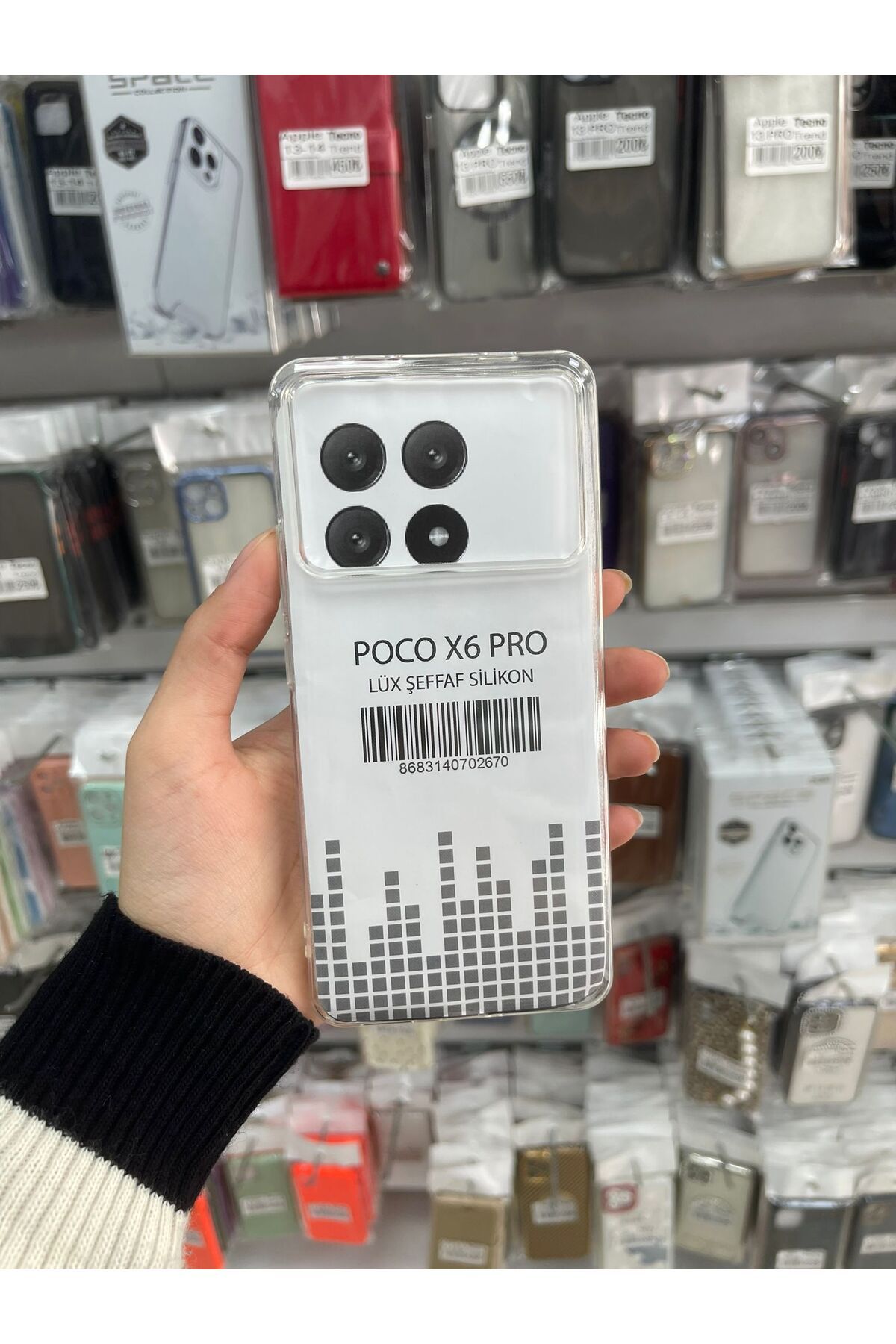 TECNOTREND xiaomi poco x6 pro lüks şeffaf silikon kılıf