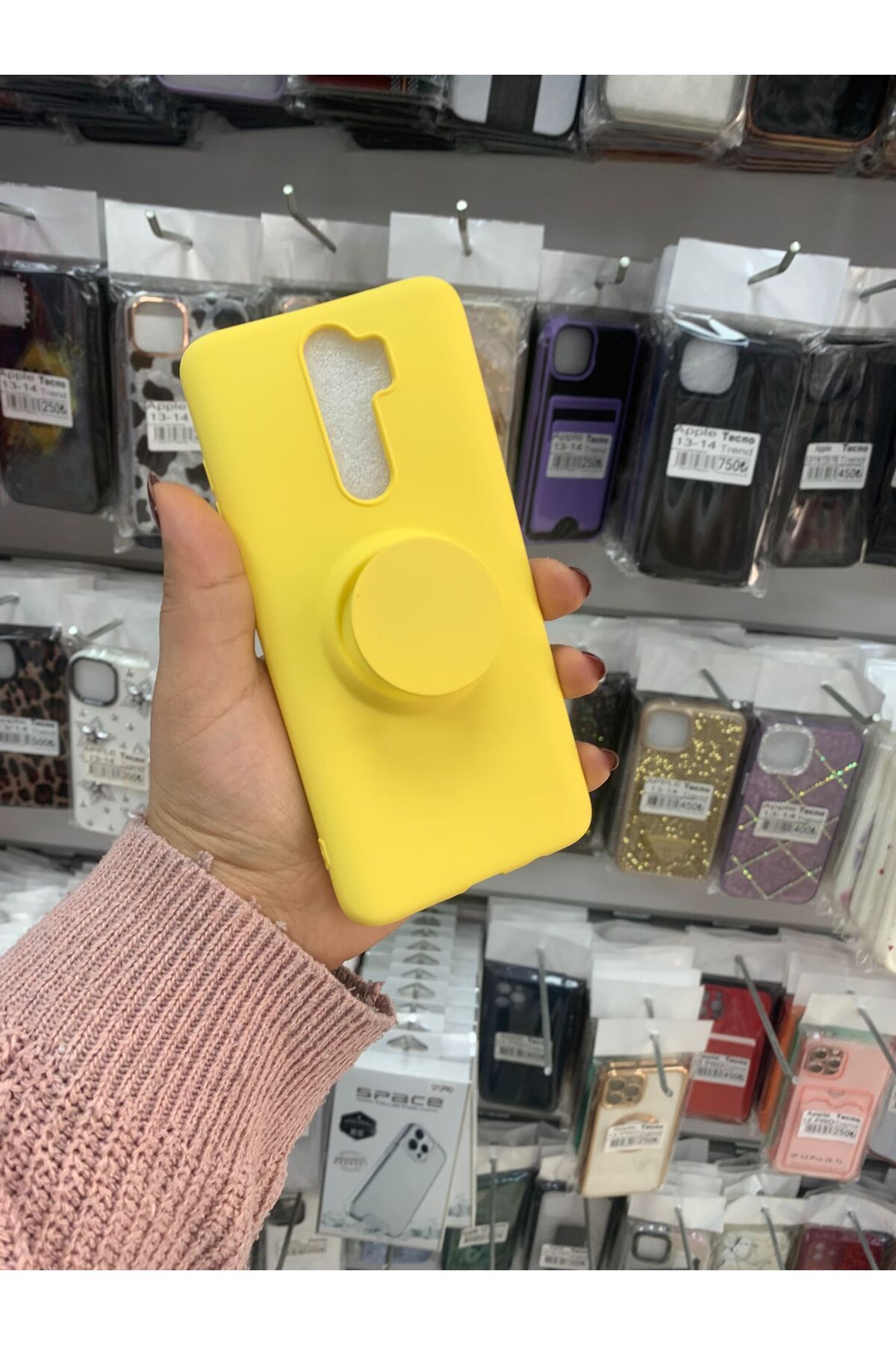 TECNOTREND Redmi Note 8 Pro soft pop soketli silikon kılıf