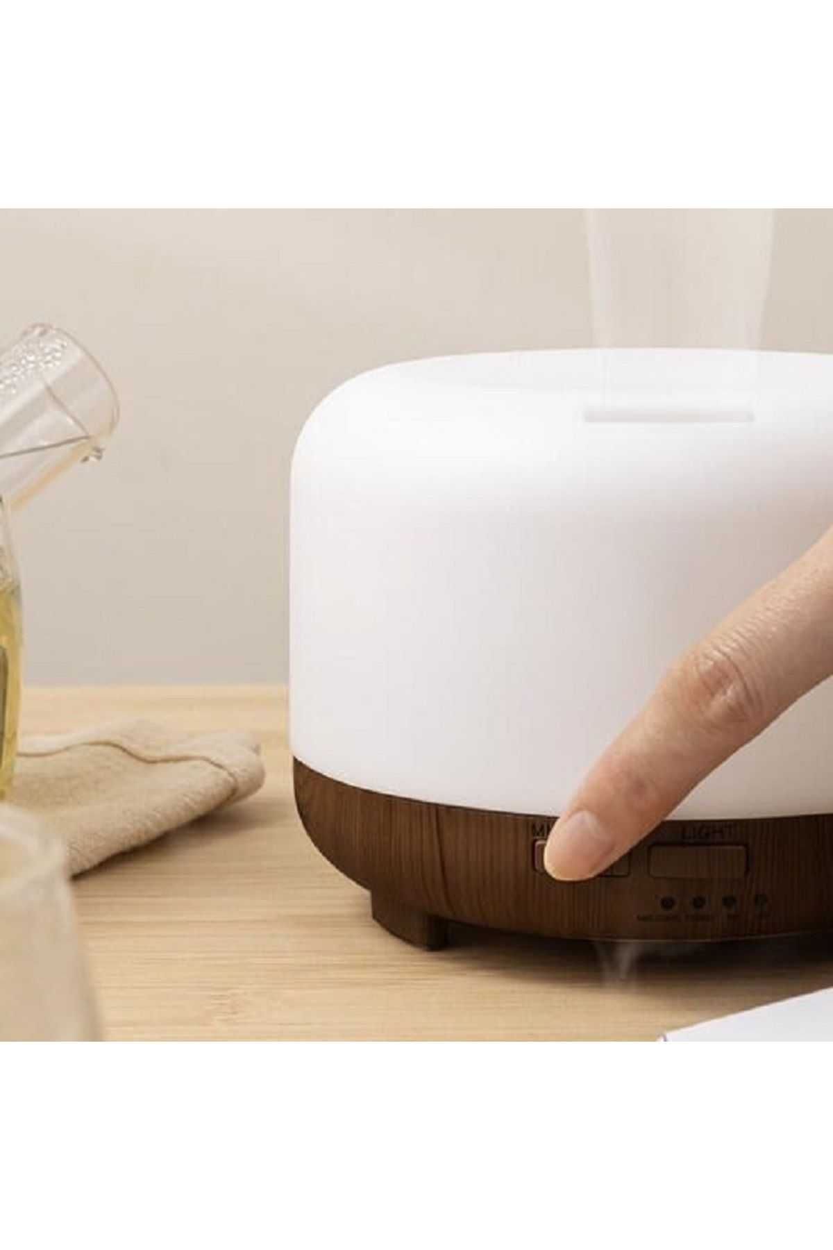 SMARTECH-Essential Oil Diffuser, Aromatherapy Humidifier, 300ML Reservoir, with Remote Control and Adjustable 6