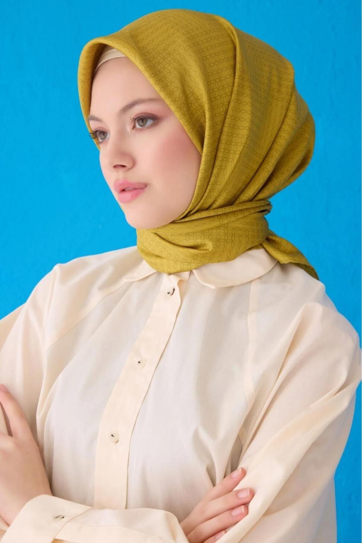 Belli Saf İpek Eşarp 4104D-58 Şura