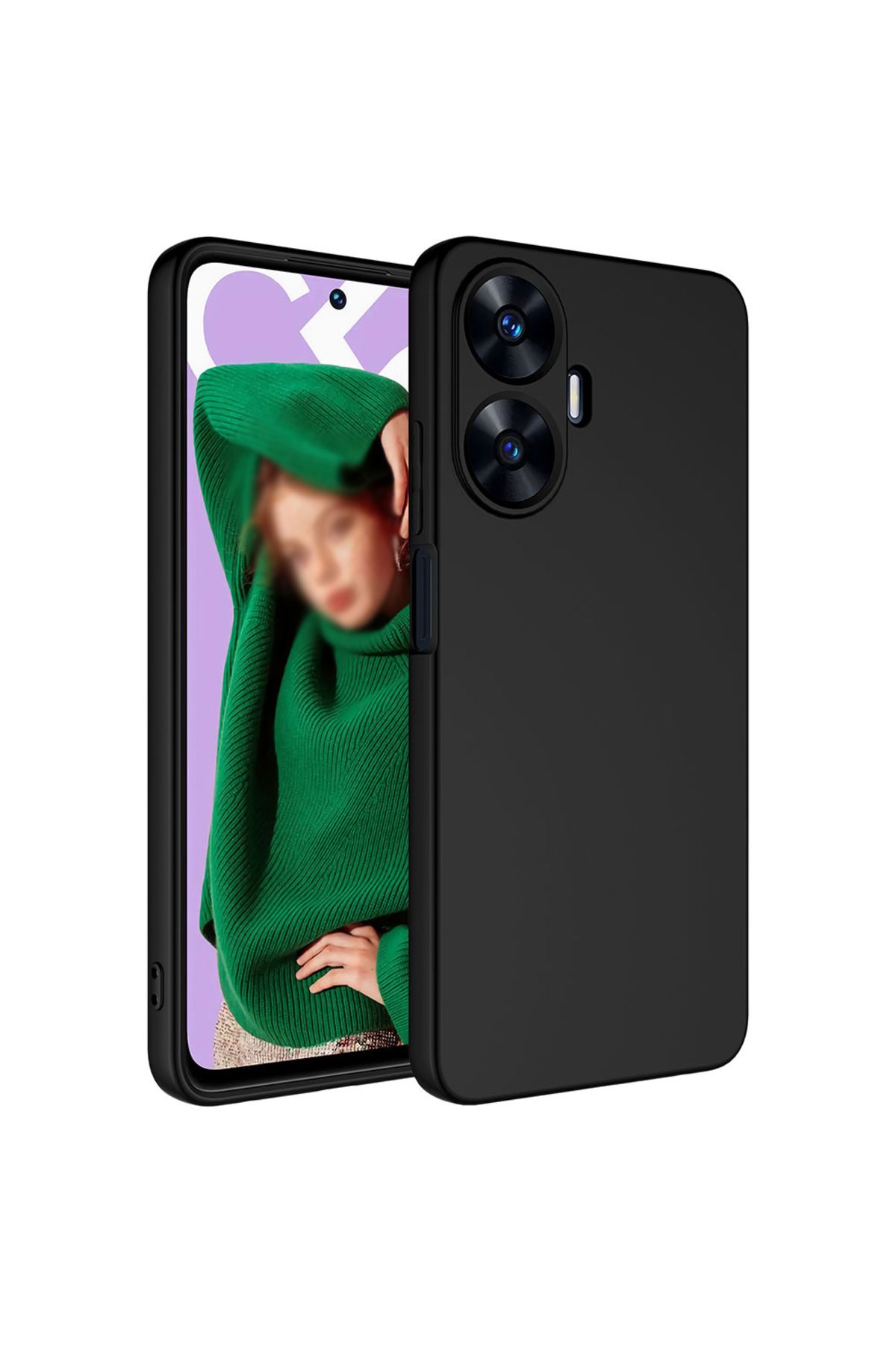 halkhouse Realme C55 Kılıf Renkli Esnek Kırılmaz Yüksek Koruma Silikon Marra Kapak