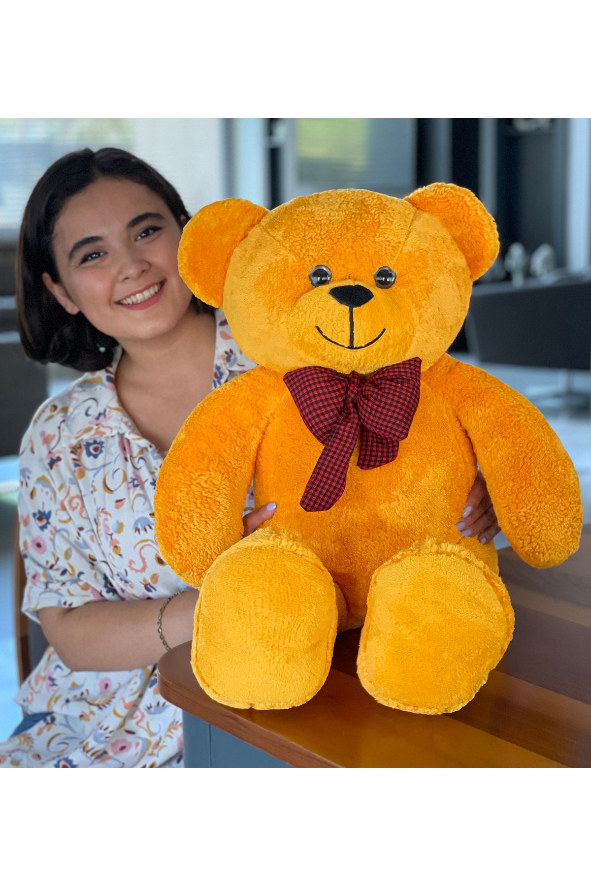 Özgüner Oyuncak Oyuncak Peluş Ayıcık 80 Hediyelik Ayı(%100yerli)