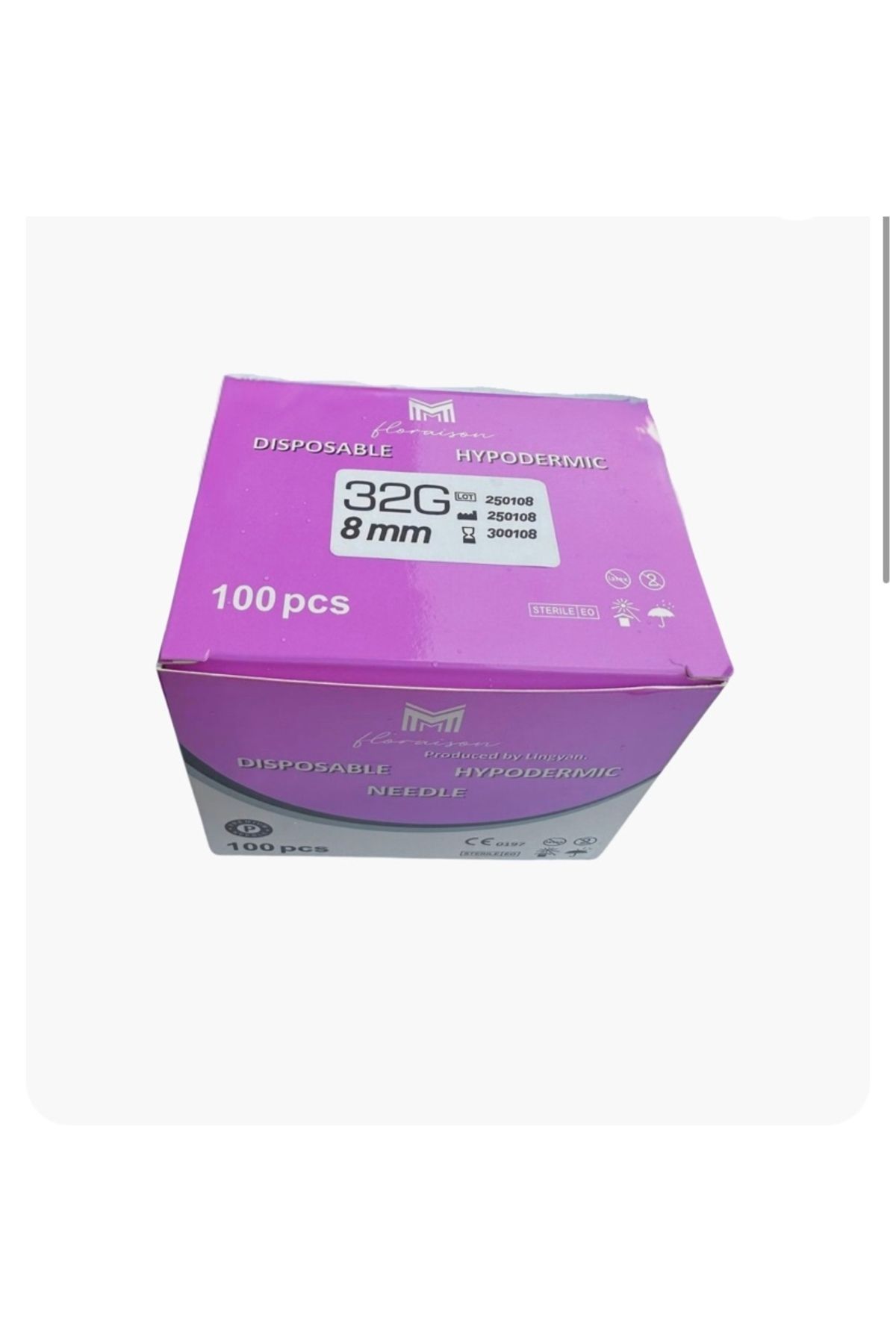 Floraison Medikal 32G x 8MM Mezoterapi Enjektör Ucu 100 ADET