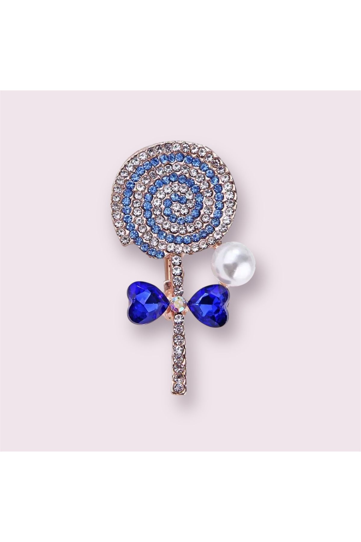 LWP Shop Mavi Lolipop Tasarım Broş