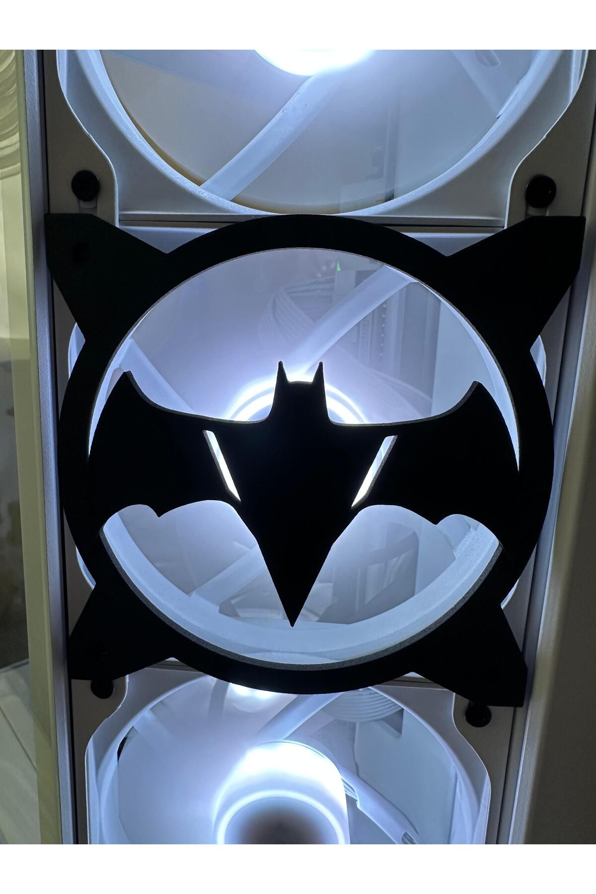 EmAy3d Batman Logo 120mm Oyun Pc Aksesuarı, Masaüstü Bilgisayar Fan Kapağı