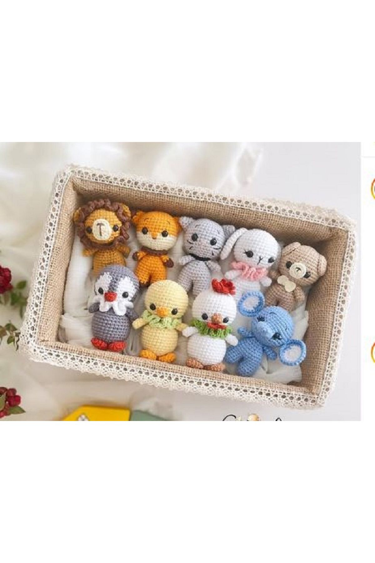 designbyoykum 9'LU MİNİK AMİGURUMİ OYUNCAKLAR