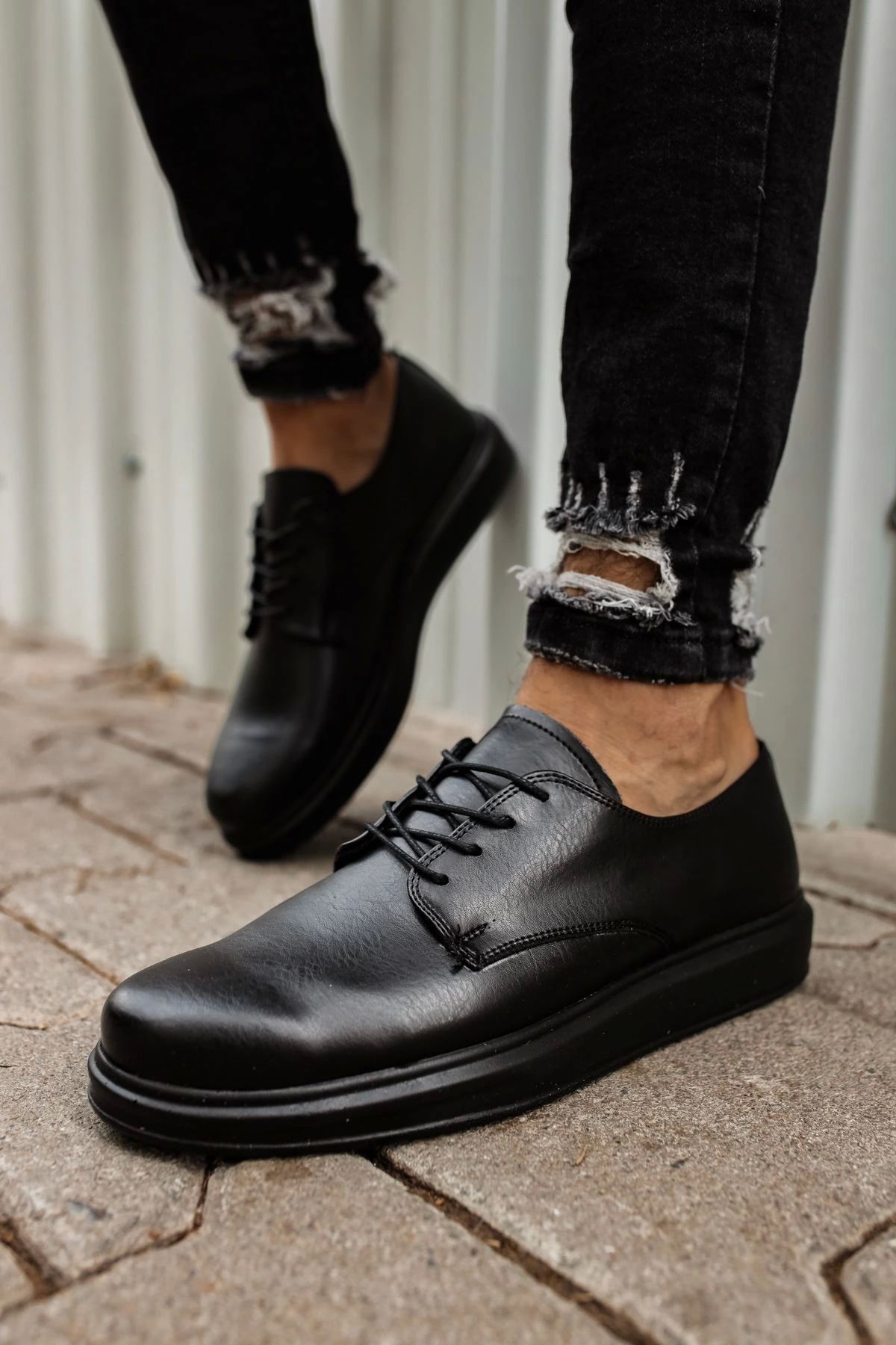 OurStyles CH003 CST Pelle Classica Erkek Ayakkabı SIYAH