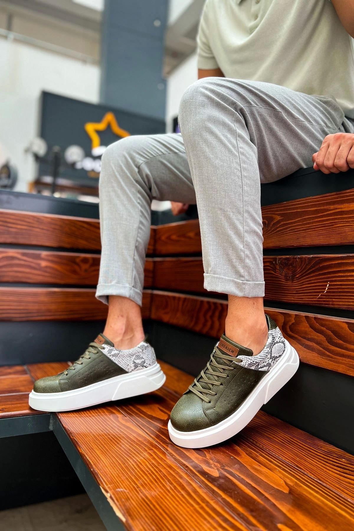 OurStyles CH145 CBT Sauerbergg Erkek Ayakkabı HAKI