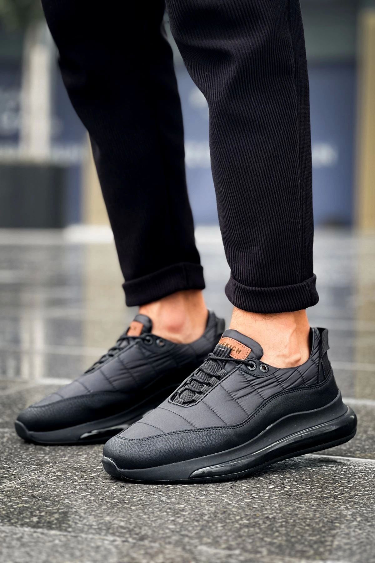 OurStyles CH179 CST Sporty Runner Erkek Ayakkabı SIYAH