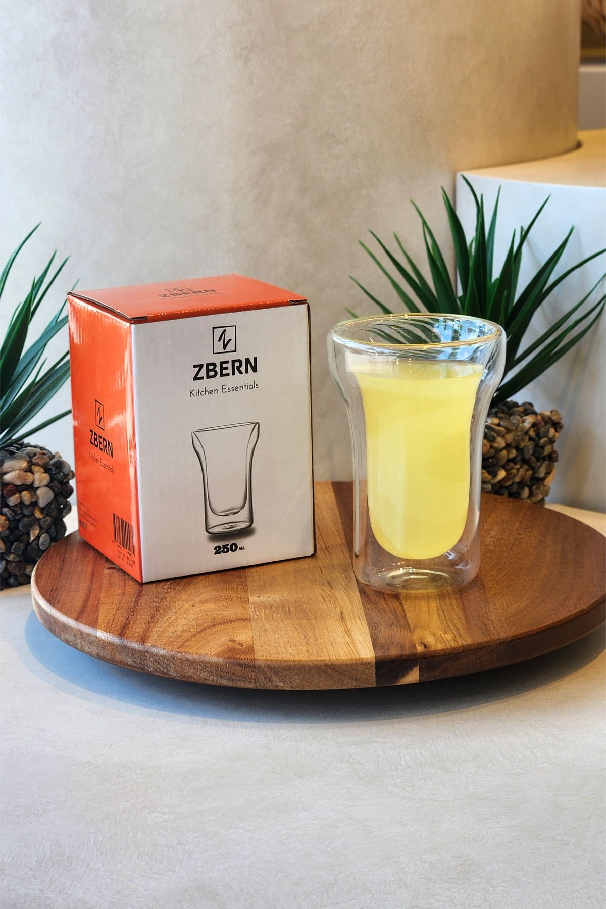 ZBERN ÇİFT CİDARLI MEŞRUBAT SU LATTE KAHVE 250 ML BARDAK