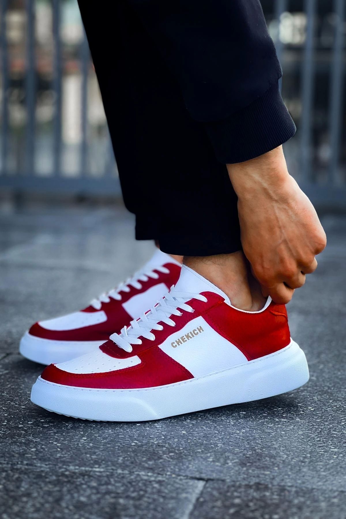 OurStyles CH087 CBT Kenton Erkek Ayakkabı KIRMIZI / BEYAZ