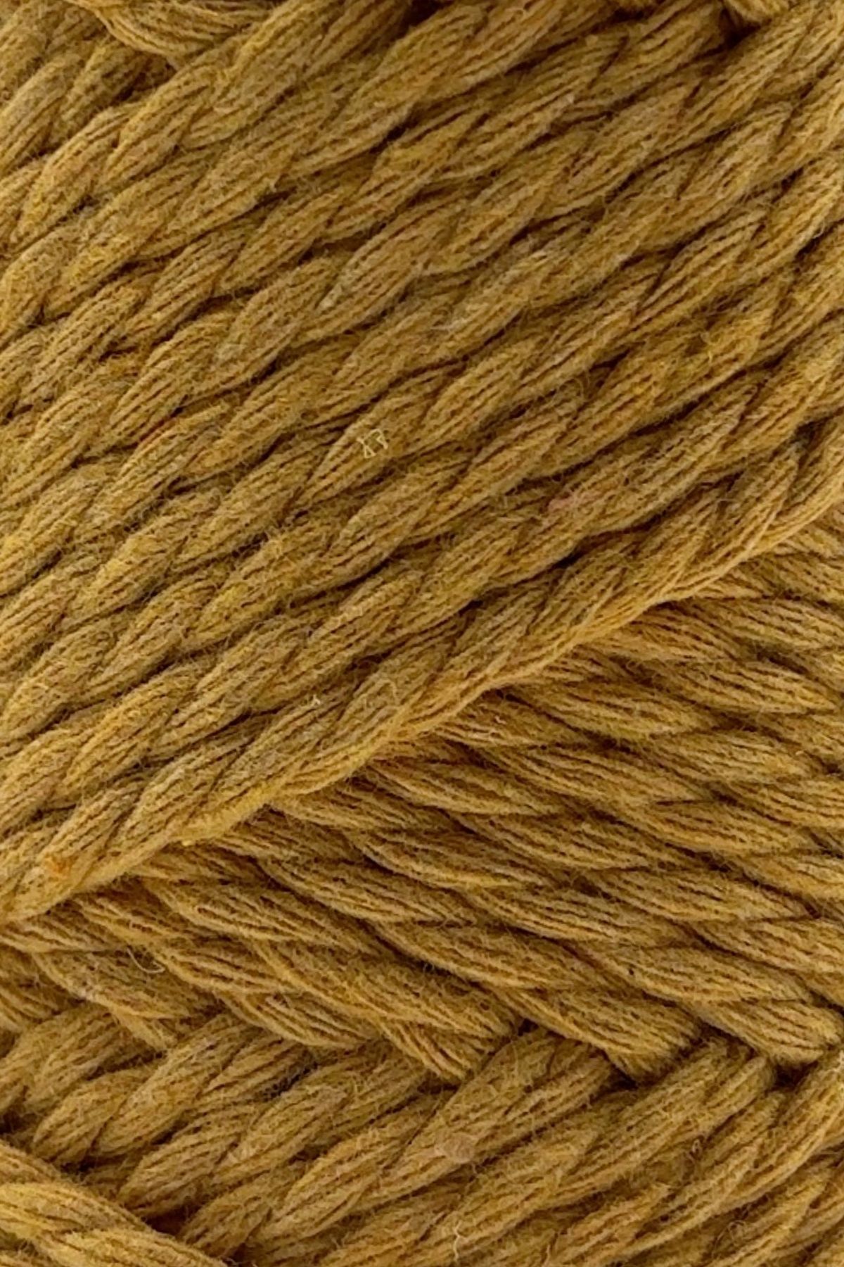 SENSY-Premium 3 Twist Cotton Carded Macrame Cardable Macrame Rope Hobby Rope Three Twist Mustard 2