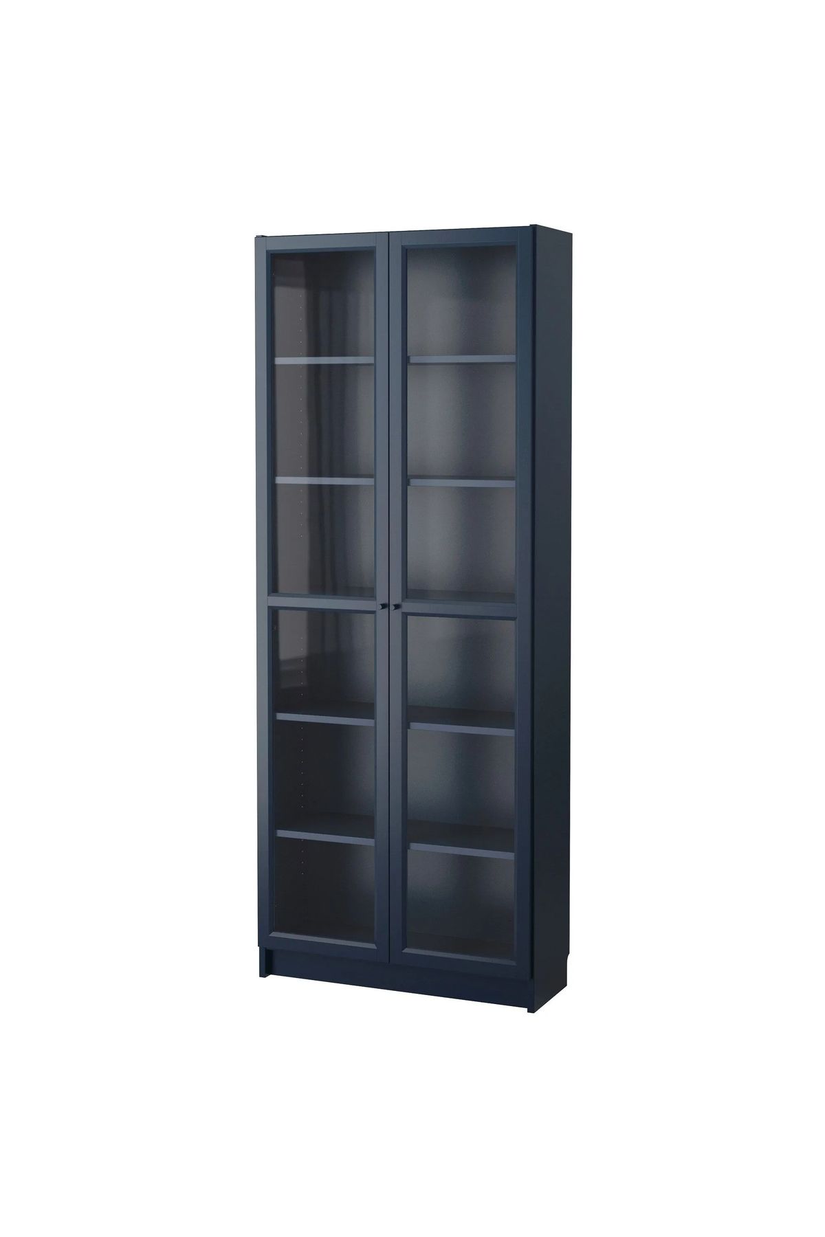 IKEA İKEA BILLY cam kapaklı kitaplık, koyu mavi, 80x30x202 cm T T