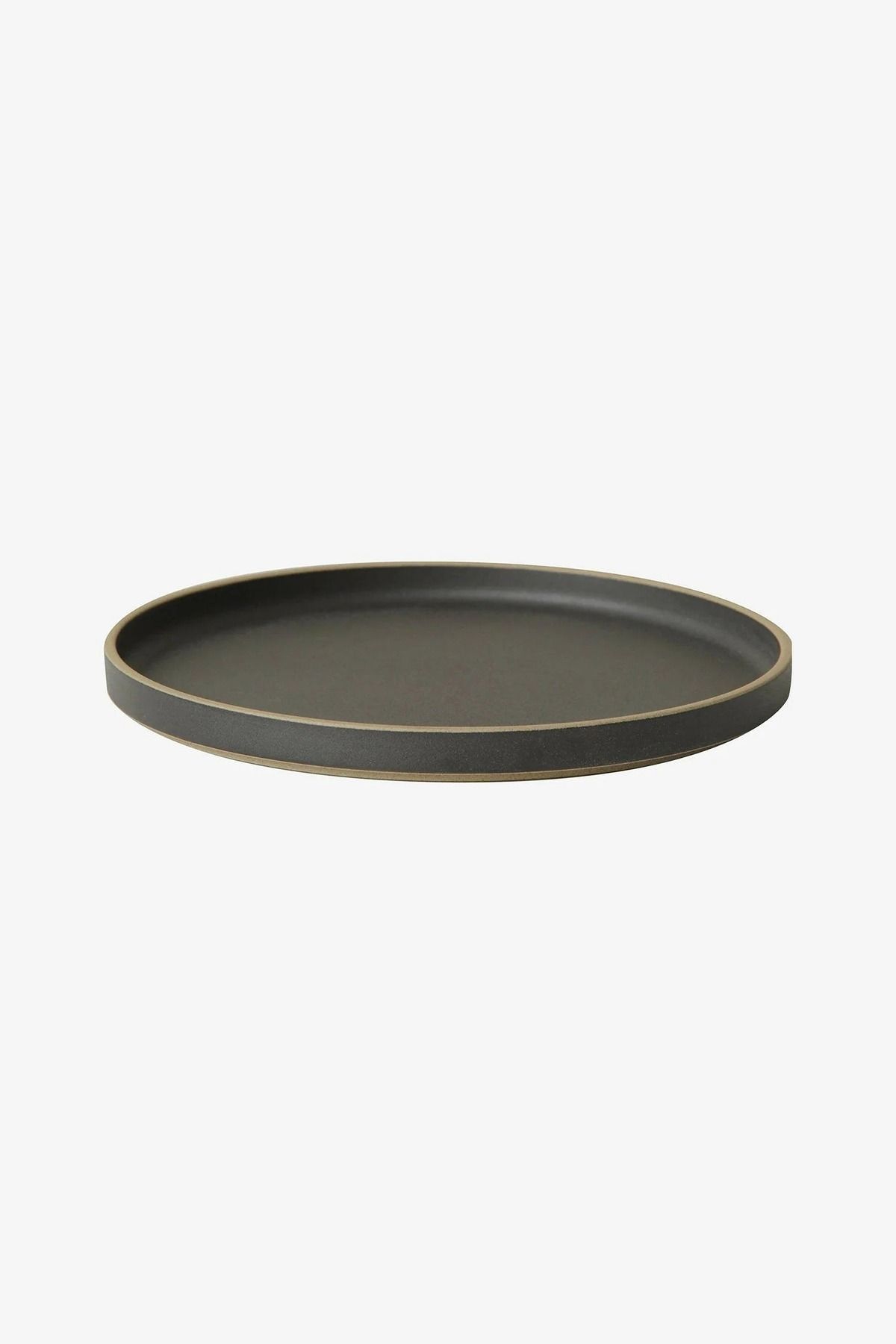 HASAMI PORCELAIN HPB005 Plate Lid Black Hasami 10' Tabak/Kapak 255×12 mm