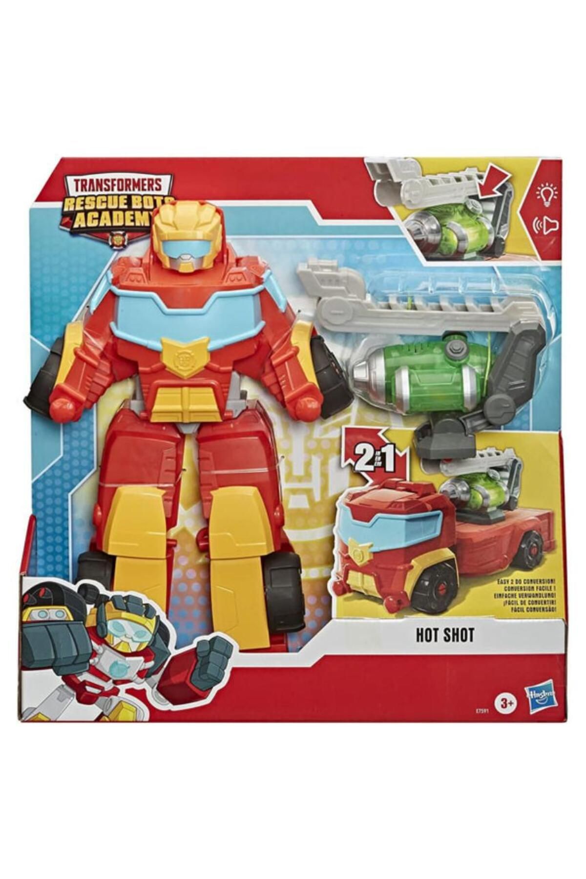 Hasbro-Figure Transformers Rescue Bot Academy - Hot Shot 2 in 1 3