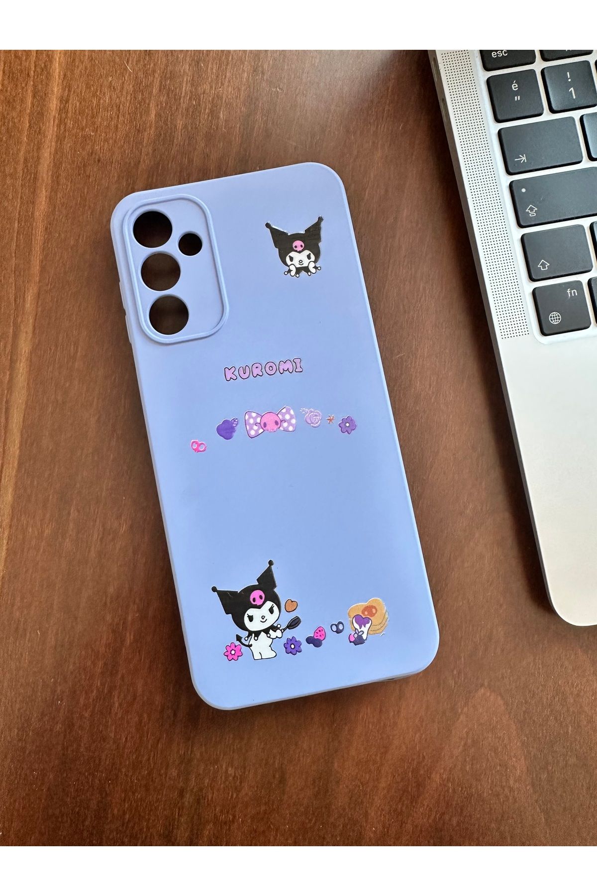 Mobildizayn OPPO A15S Uyumlu Kuromi Desenli Telefon Kılıfı