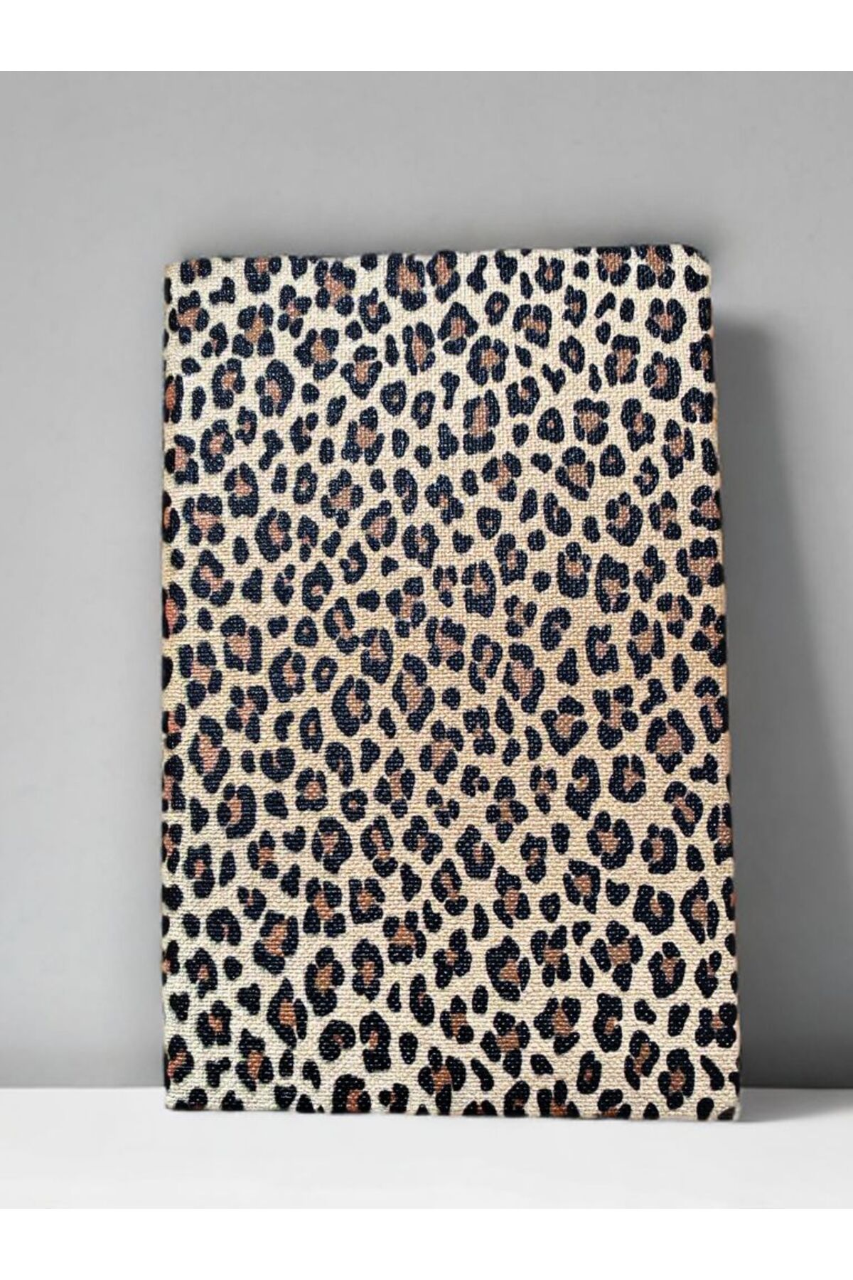 Home Leopar Desenli Çizgili DEFTER 13 X 21 cm KAPAKLI LASTİKLİ