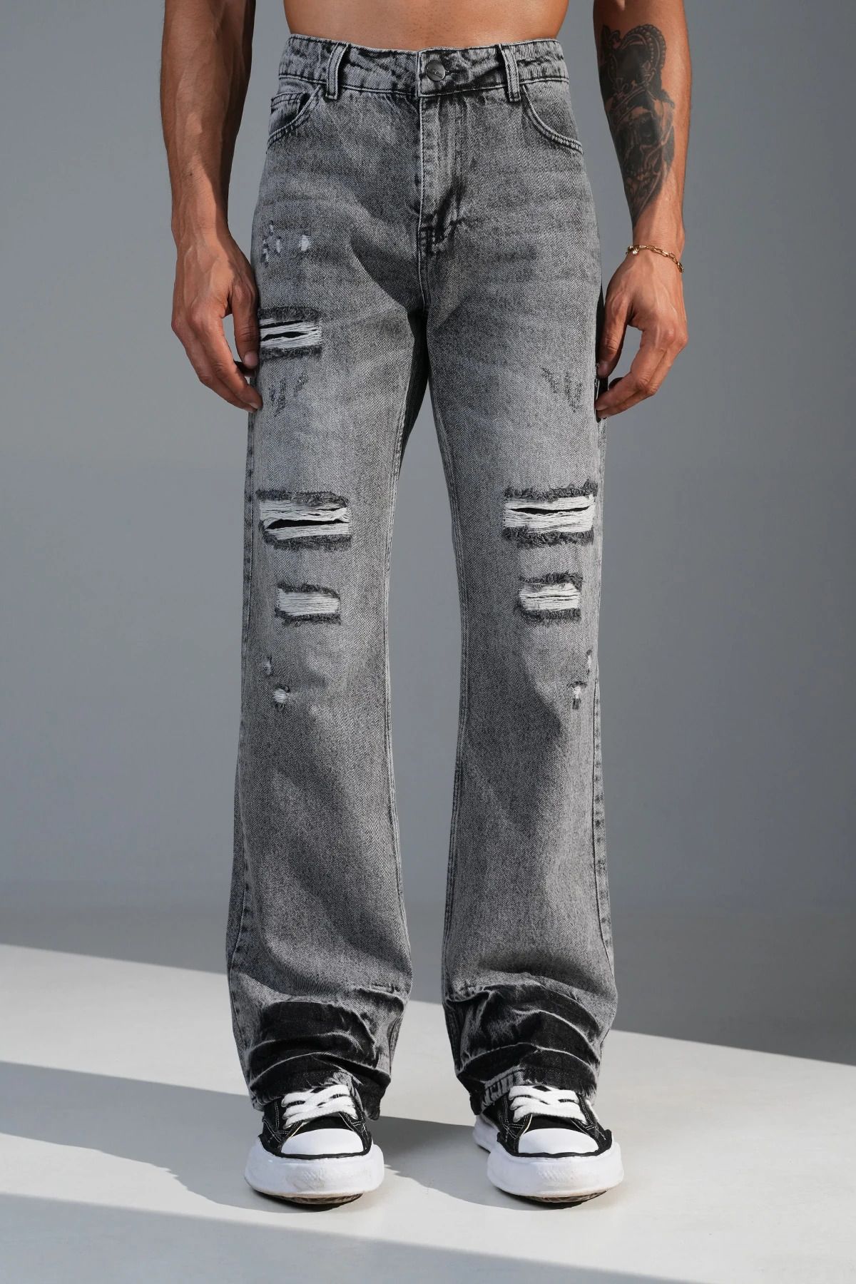 İkao Regular Fit Flare Kot Pantolon