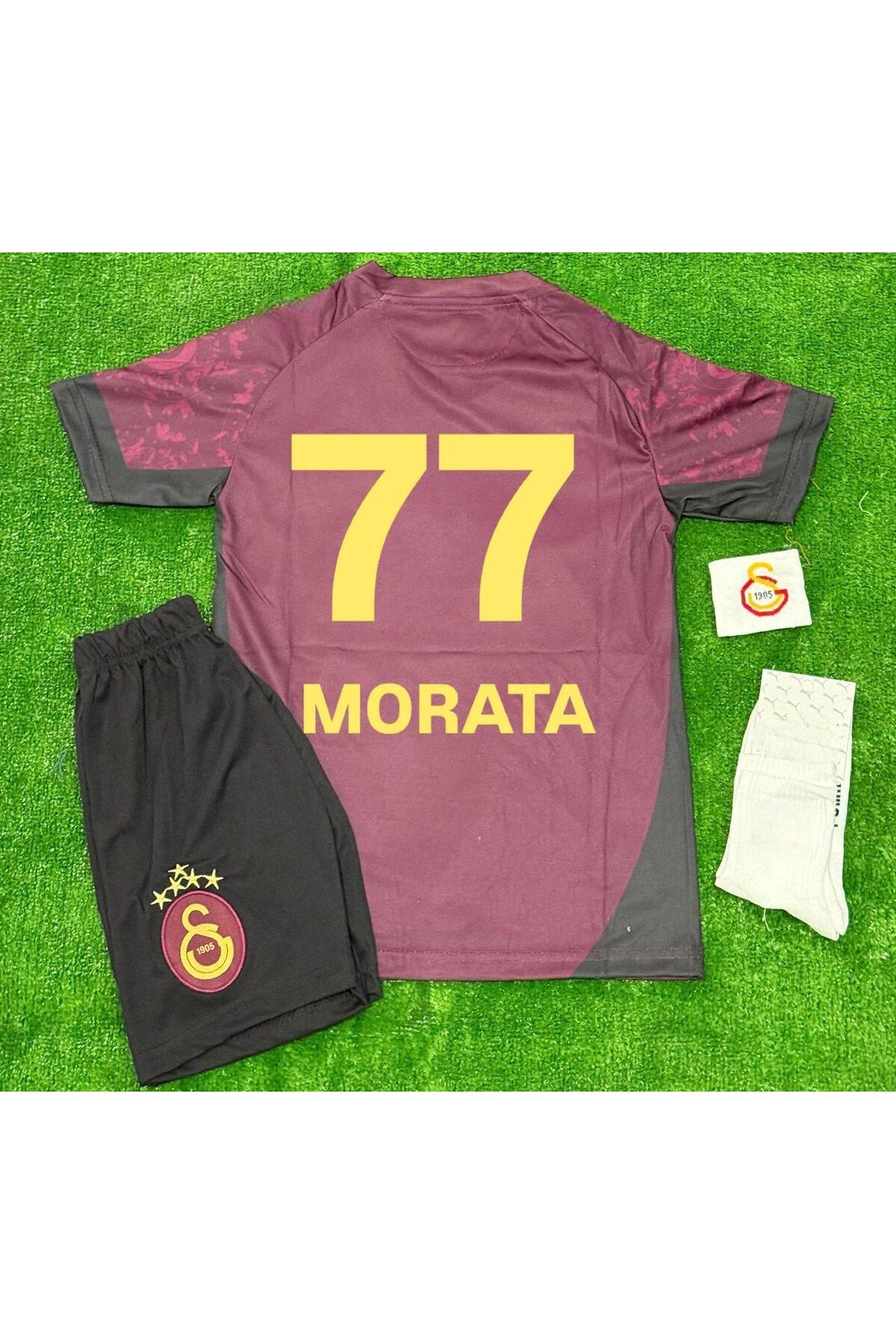 Alaturka Mix ⒼⒶⓁⒶⓉⒶⓈⒶⓇⒶⓎ 5 yıldızlı # morata 77 # 25/26 deplasman çocuk forması