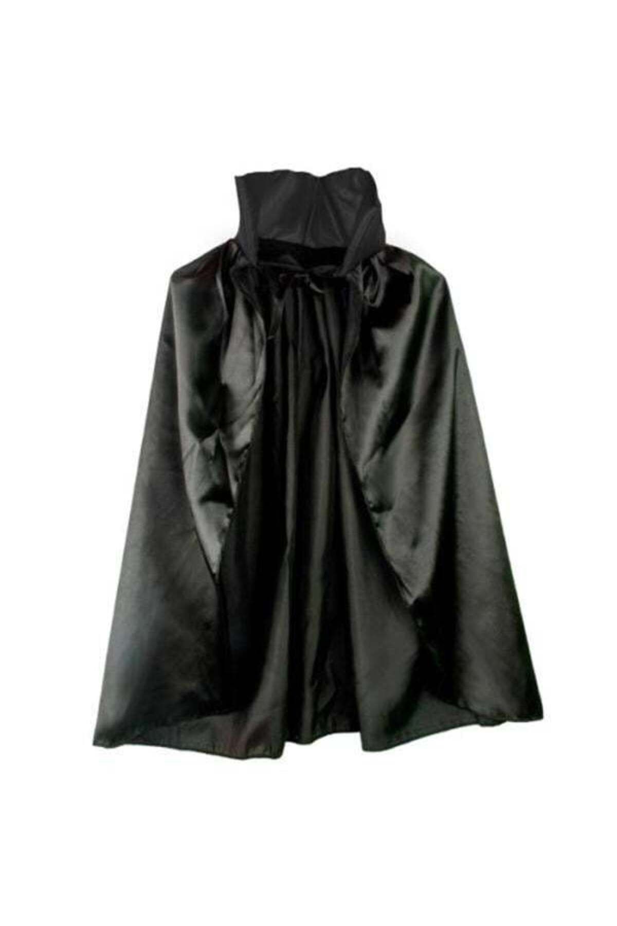 Modafiks Siyah Renk Yakalı Halloween Pelerini 90 Cm