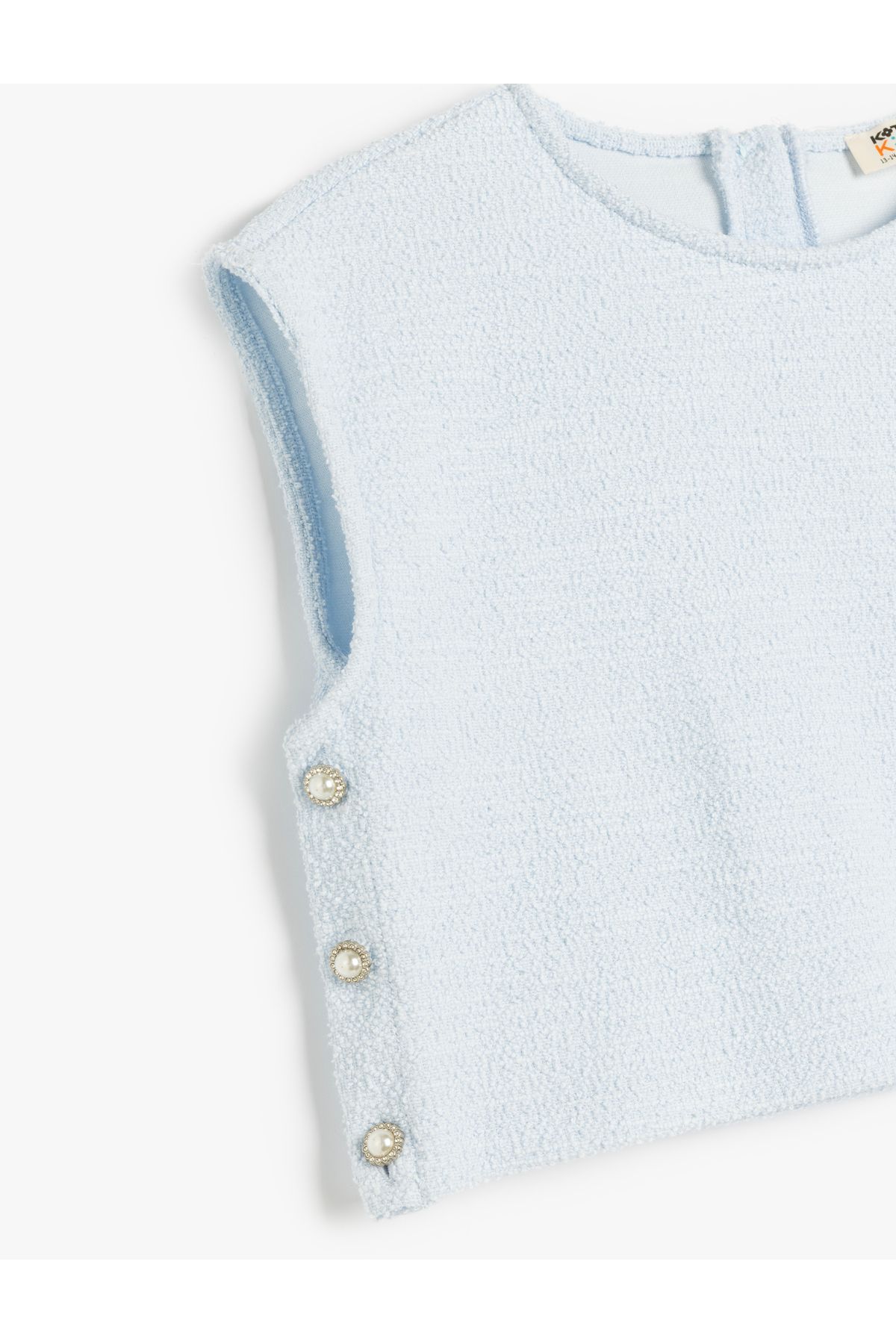 Koton-Blue Crop Blouse For Girls 3