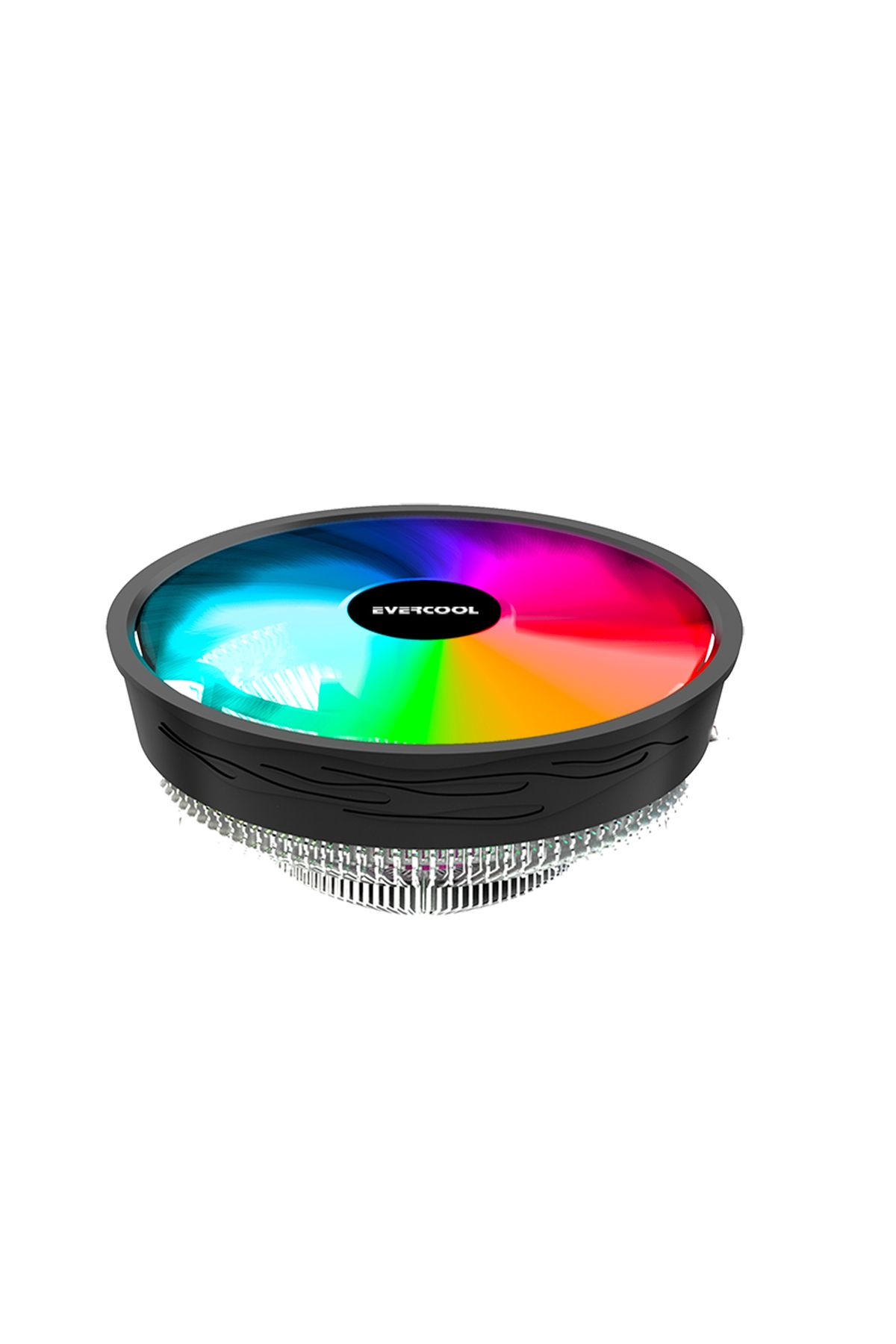Evercool CS-02 Rainbow Hava Soğutmalı CPU Fan 12cm Fan,Intel LGA1700/AMD AM5