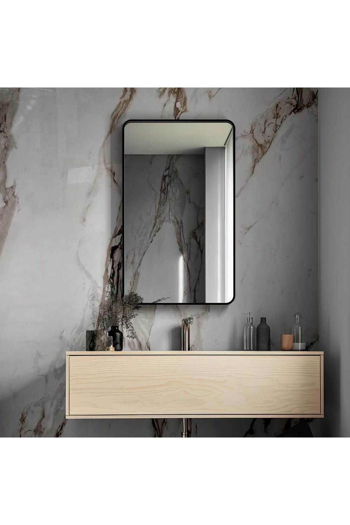 MKS Design 60x90 Asimetrik Ayna / Düzensiz Ayna / Asimetrik Ayna / Ayna Dekoru / Düzensiz Ayna / Lüks Ayna