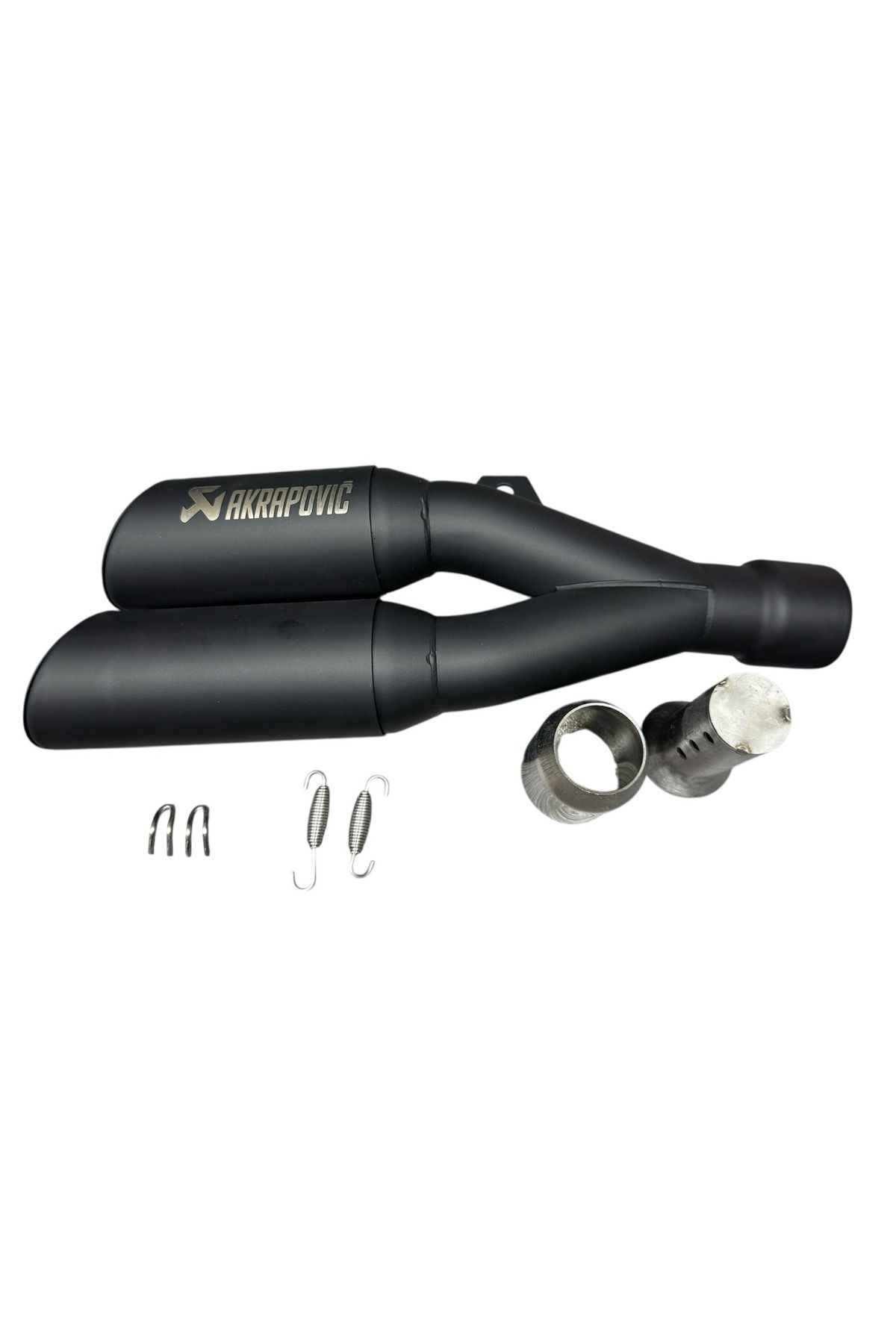 Akrapovic Çift Çıkış Motosiklet Performans Egzoz Susturucu Hediyeli