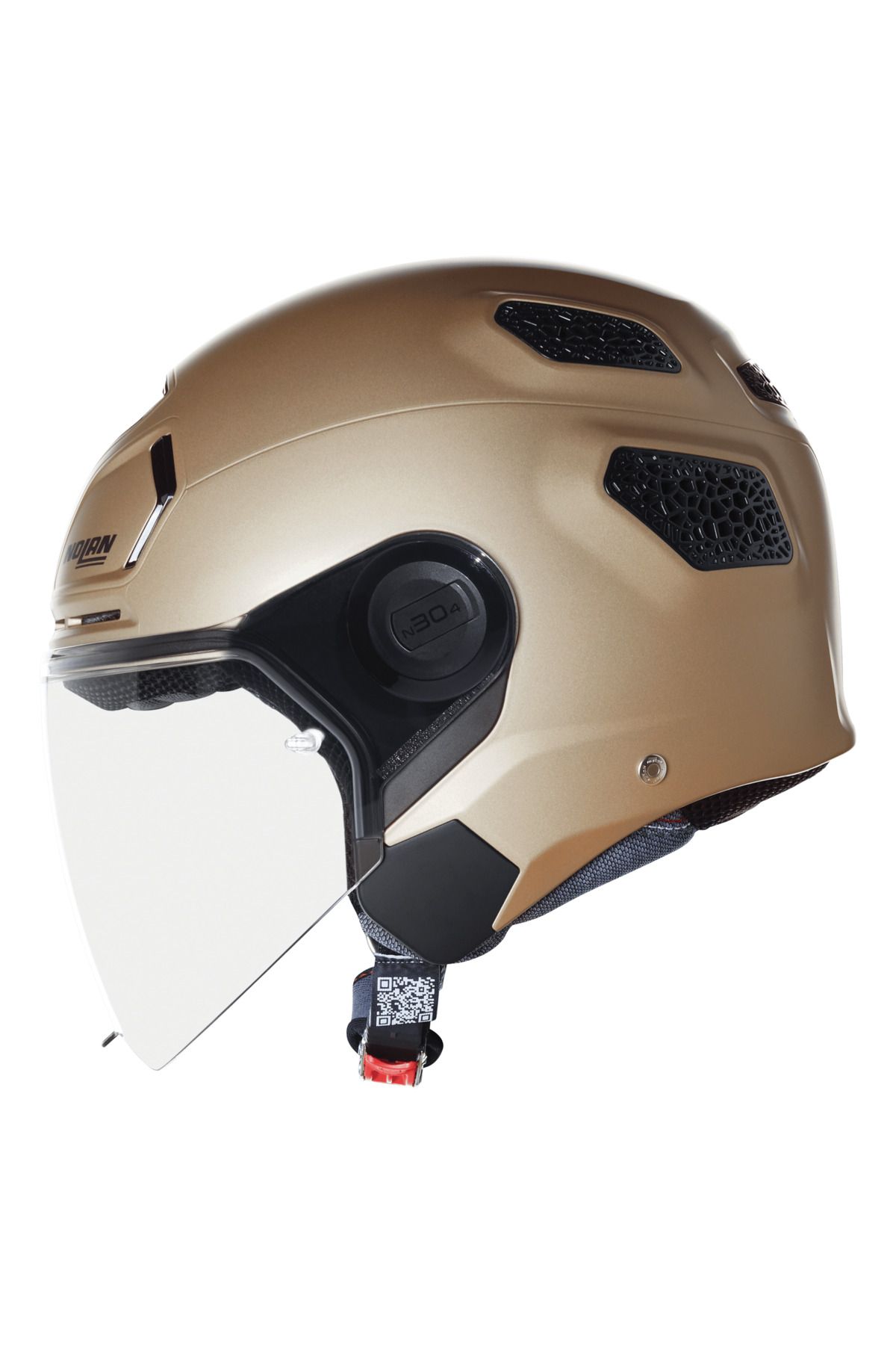 Nolan N30-4 T CLASSICO NOBILE 317 NOBILE CAMLI YARIM KASK MAT AÇIK KAHVERENGİ