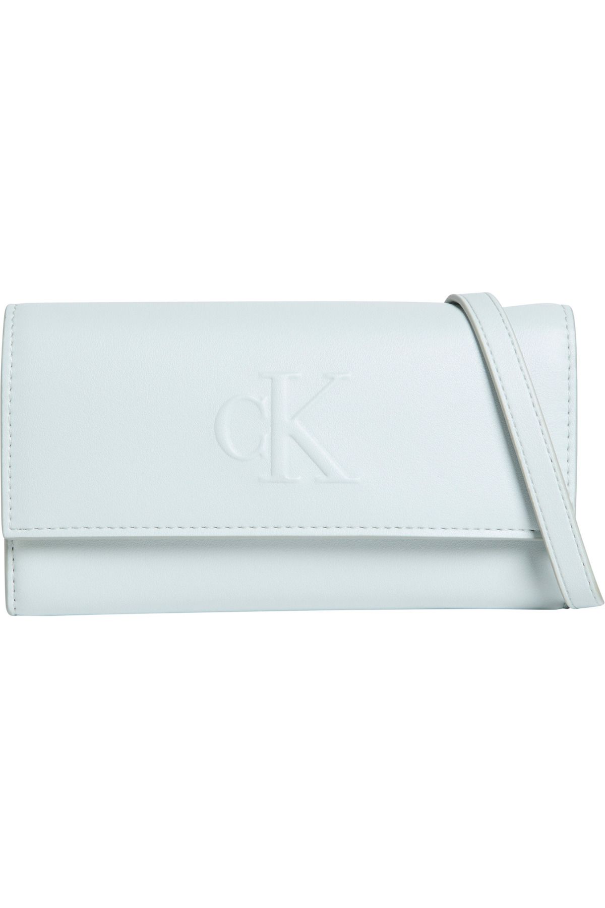 Calvin Klein Sculpted Long Fold Strap Gri Kadın Çanta