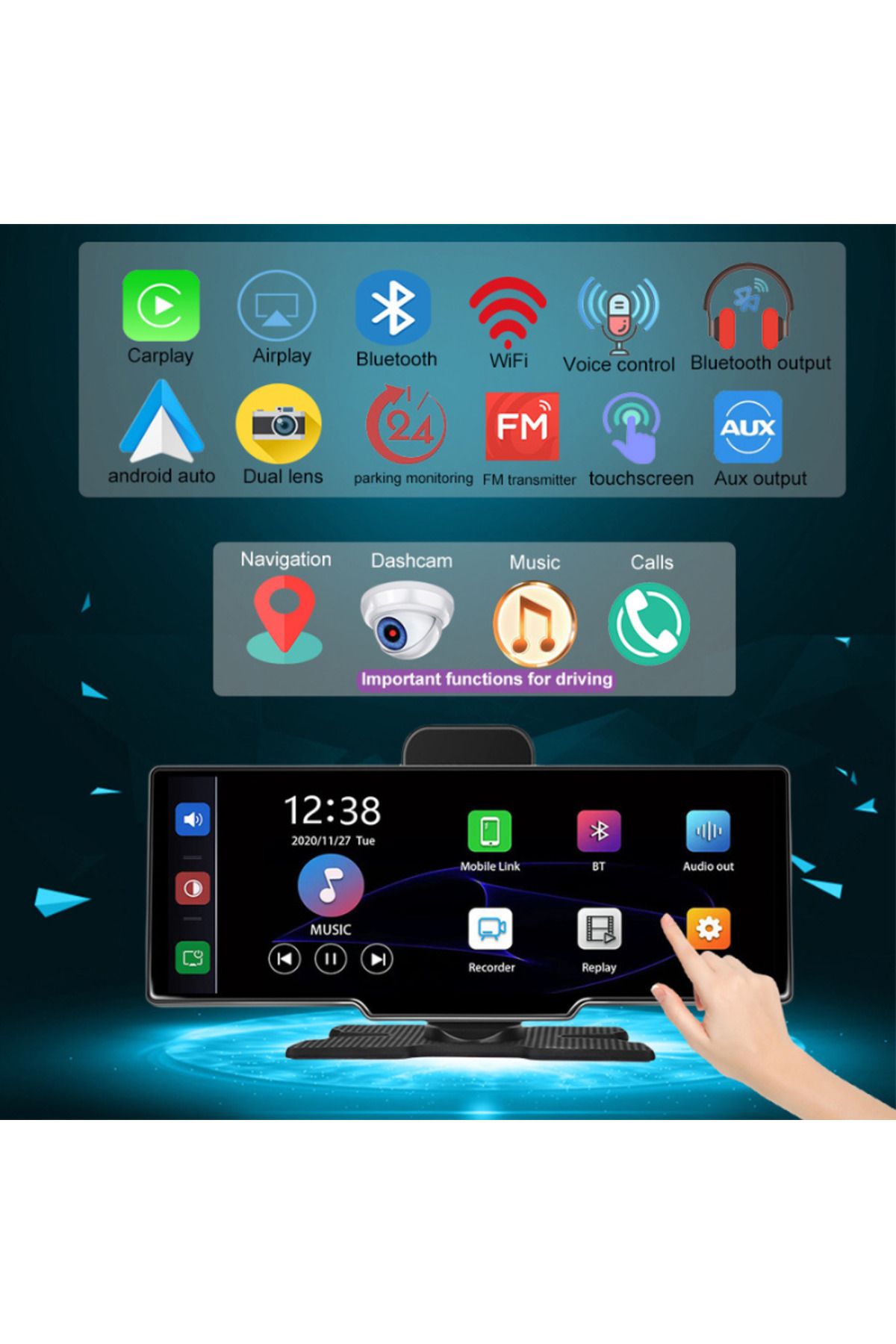 MaGeCa-Navigation Car Multimedia C200, Apple Carplay/android Auto Wireless, Display 10.26 Inch 6