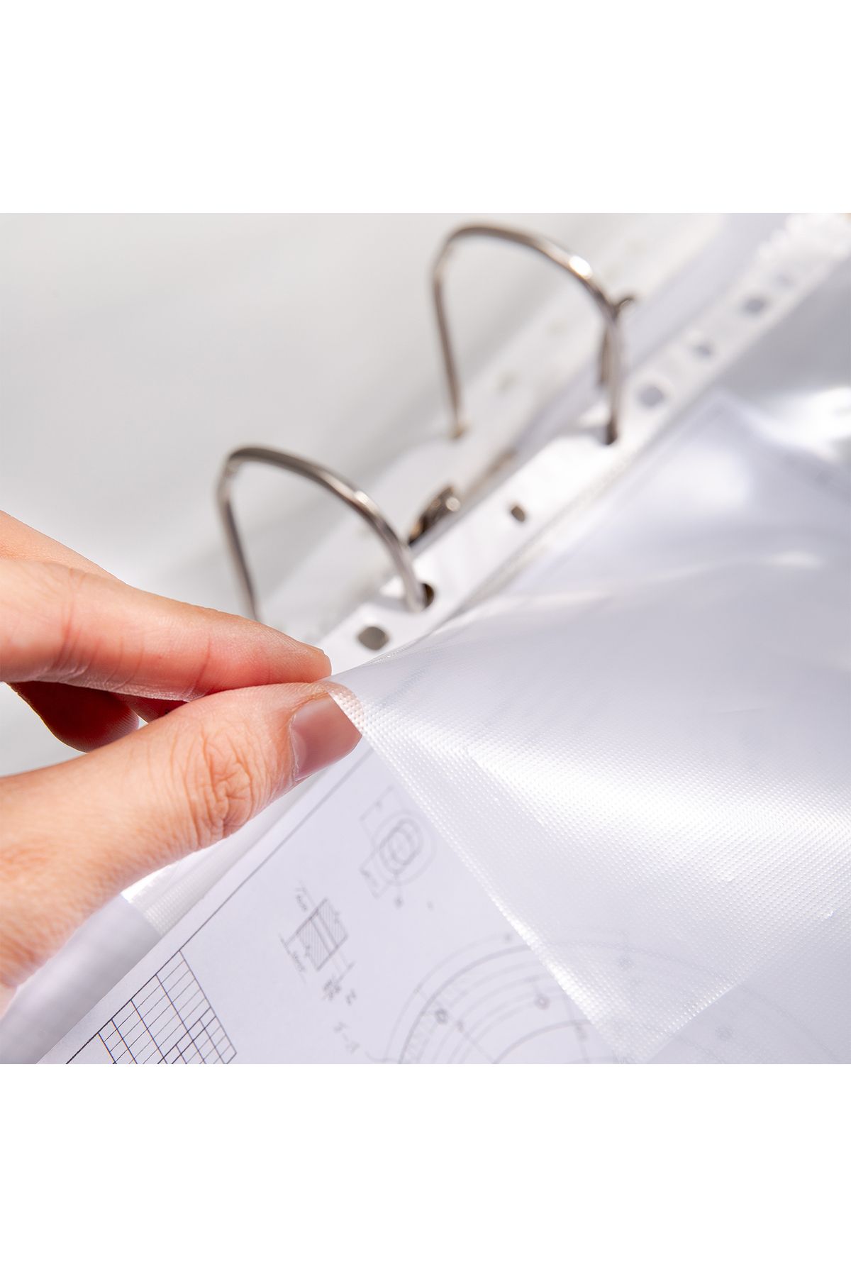 Deli-Deli E5716 Sheet Protector, A4 Transparent 50mic PP Top-Loading – For Office Document Filing 5