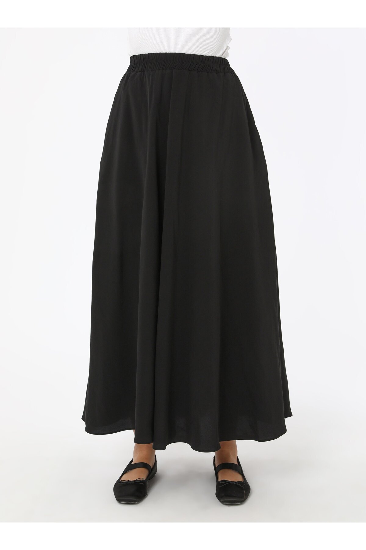 Refka-Modal Skirt Vest Double Suit - Black - Refka 4