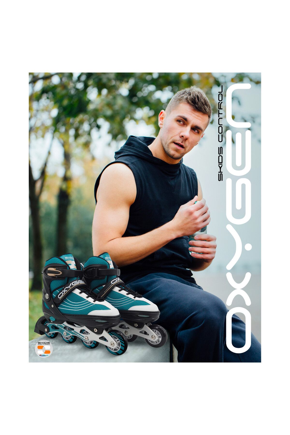 Homio-Role reglabile, multicolor, Abec 7, greutate maxima 100 kg, marimea 38-41, Skids Control Oxygen 5